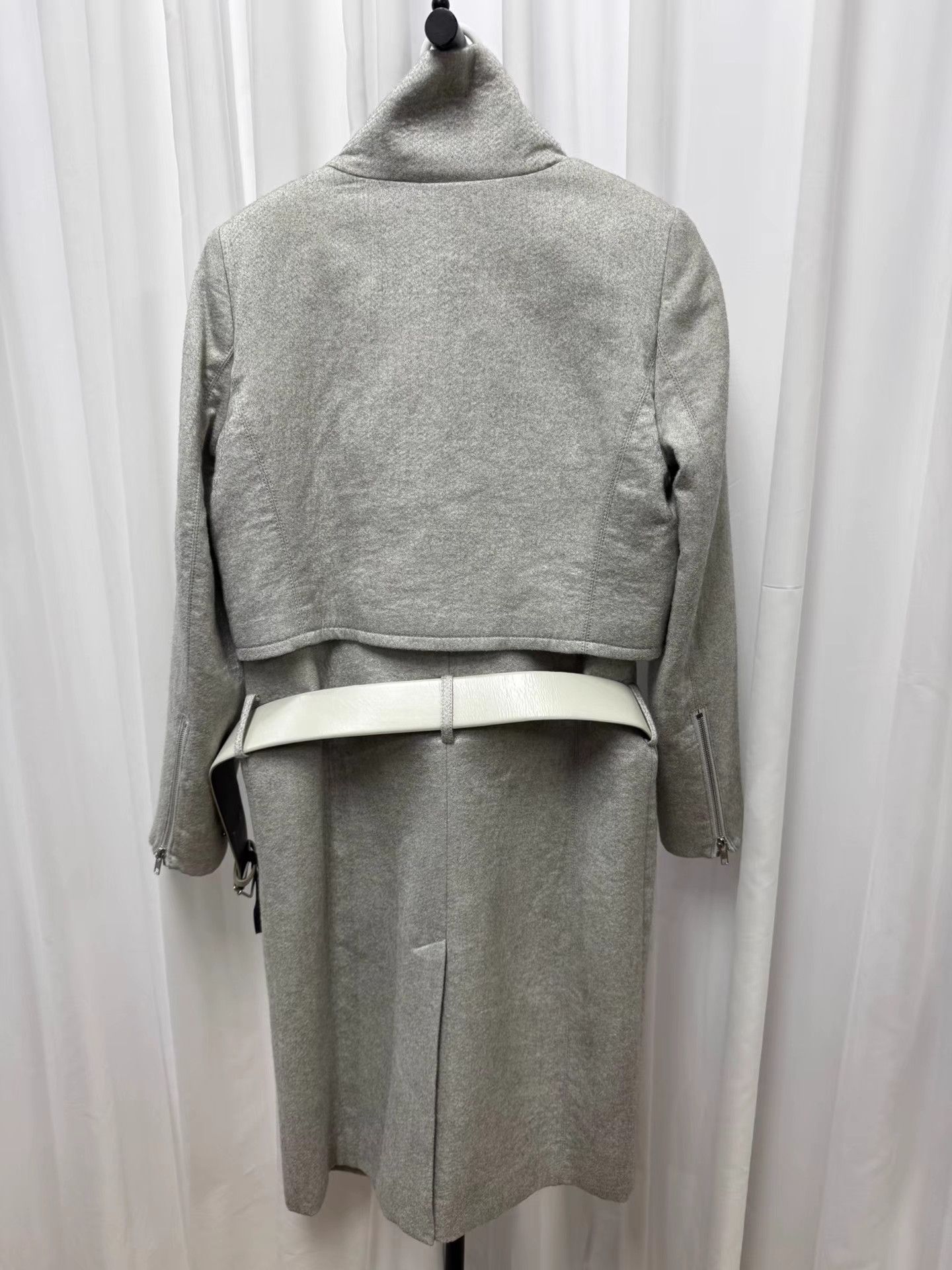 Helmut Lang helmut lang Double Collar Wool Coat K20 Size US XXS / EU 40 - 4 Thumbnail