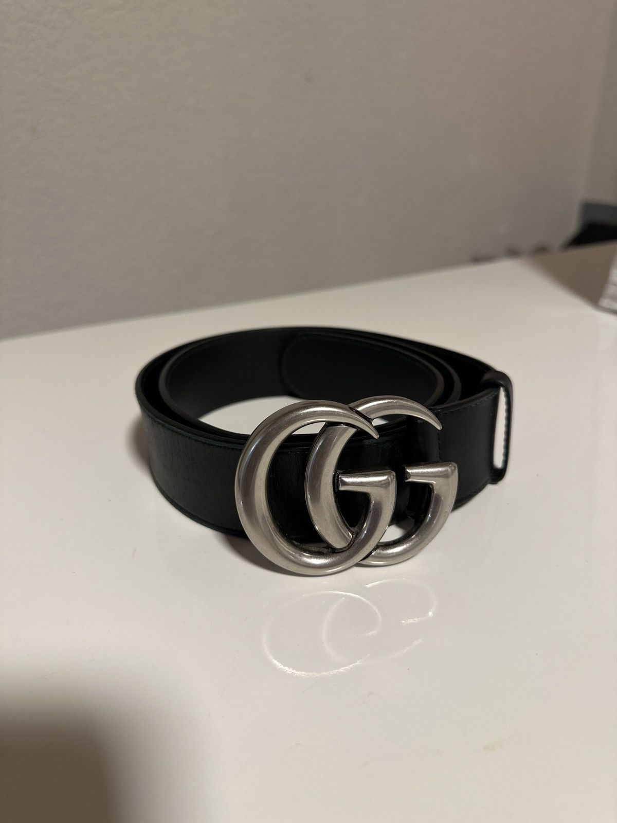 Gucci Gucci Marmont Logo Belt Size 40 - 1 Thumbnail