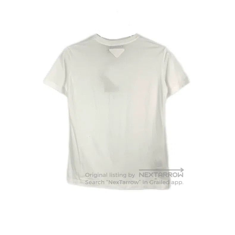 Prada Prada White cloth triangle label solid colour short sleeve Size US M / EU 48-50 / 2 - 2 Thumbnail