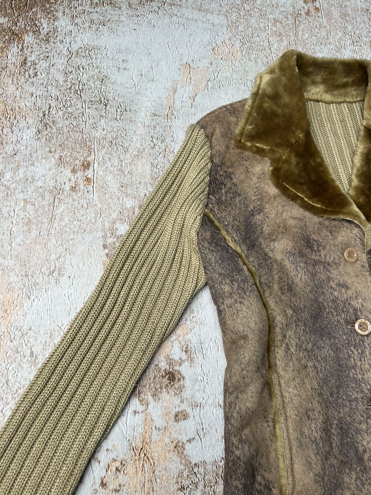 Vintage Vintage hybrid cotton/faux fur long coat Size S / US 4 / IT 40 - 5 Thumbnail