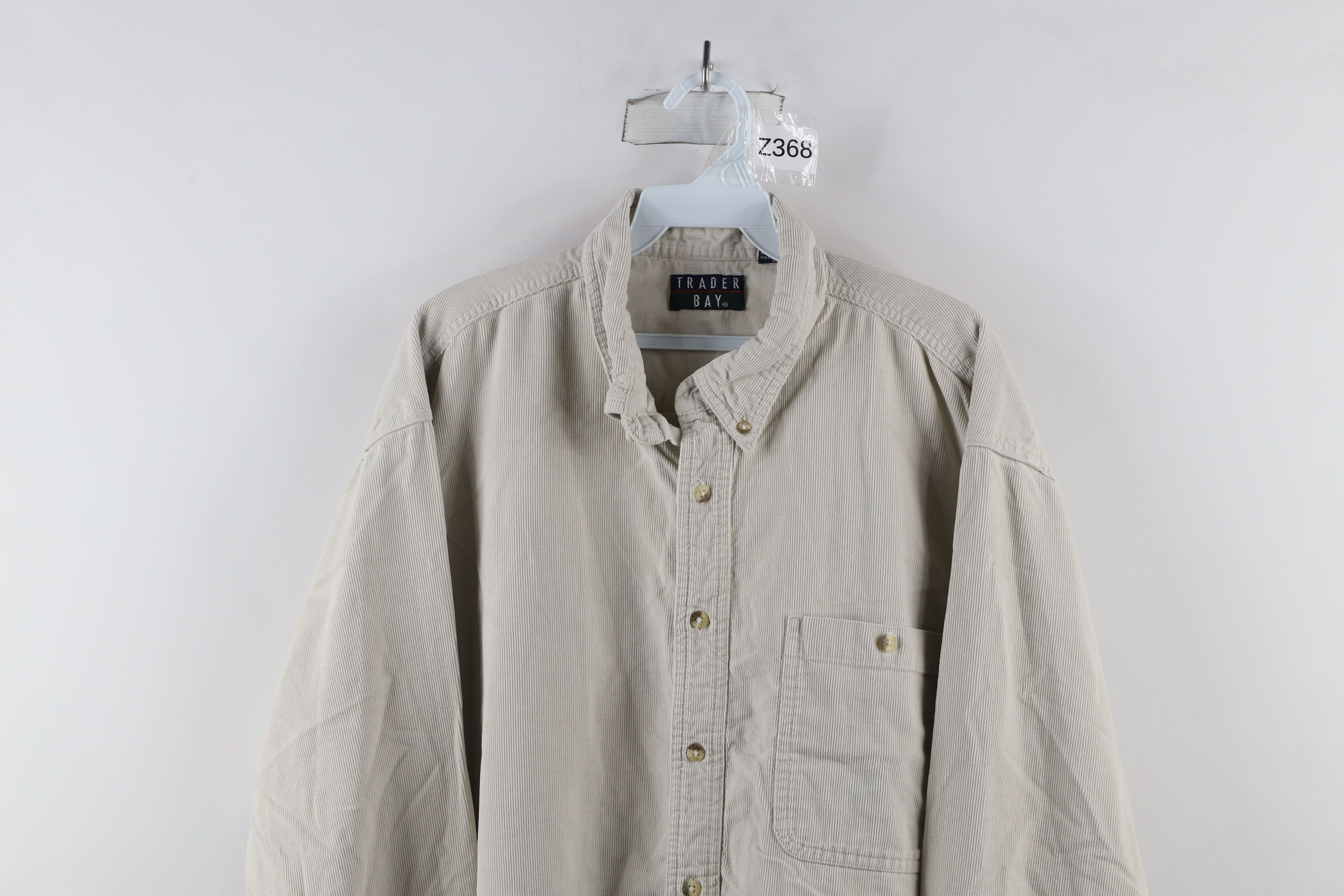 Vintage Vintage 90s Streetwear Collared Button Down Shirt Gray Size US XL / EU 56 / 4 - 2 Thumbnail