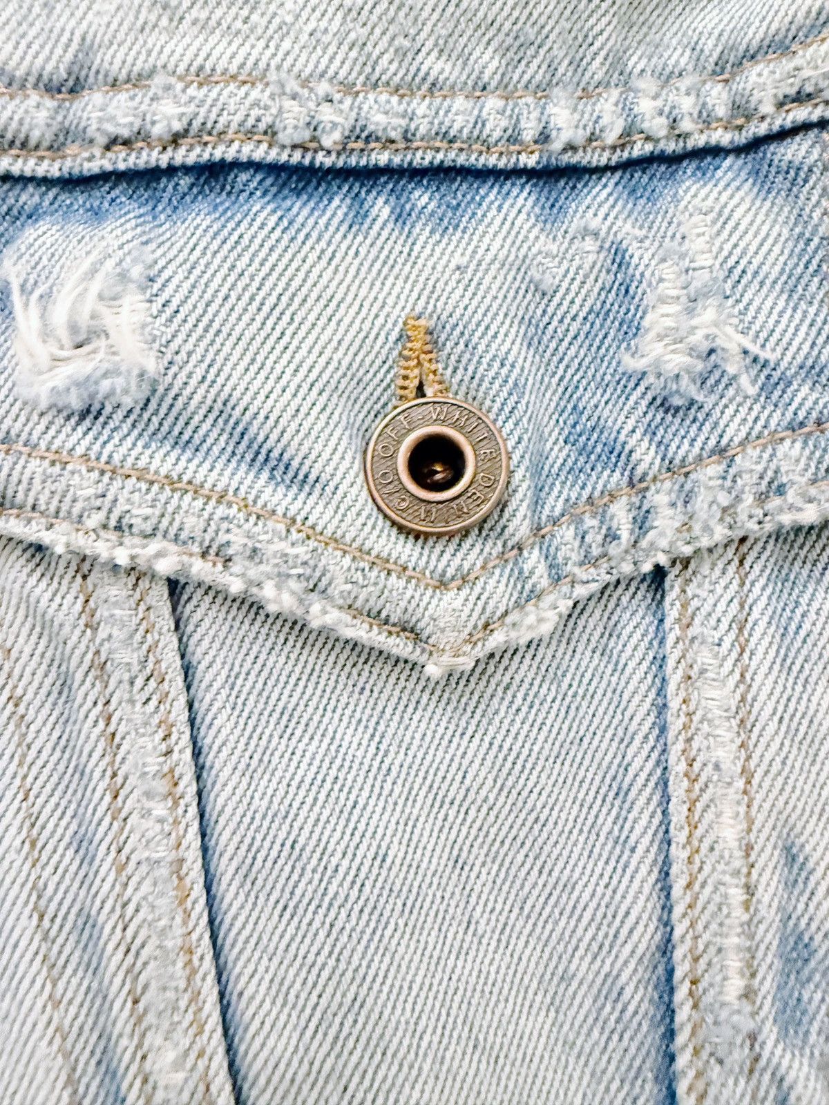 Off-White Off-White Temperature Denim Jacket Size US S / EU 44-46 / 1 - 4 Thumbnail