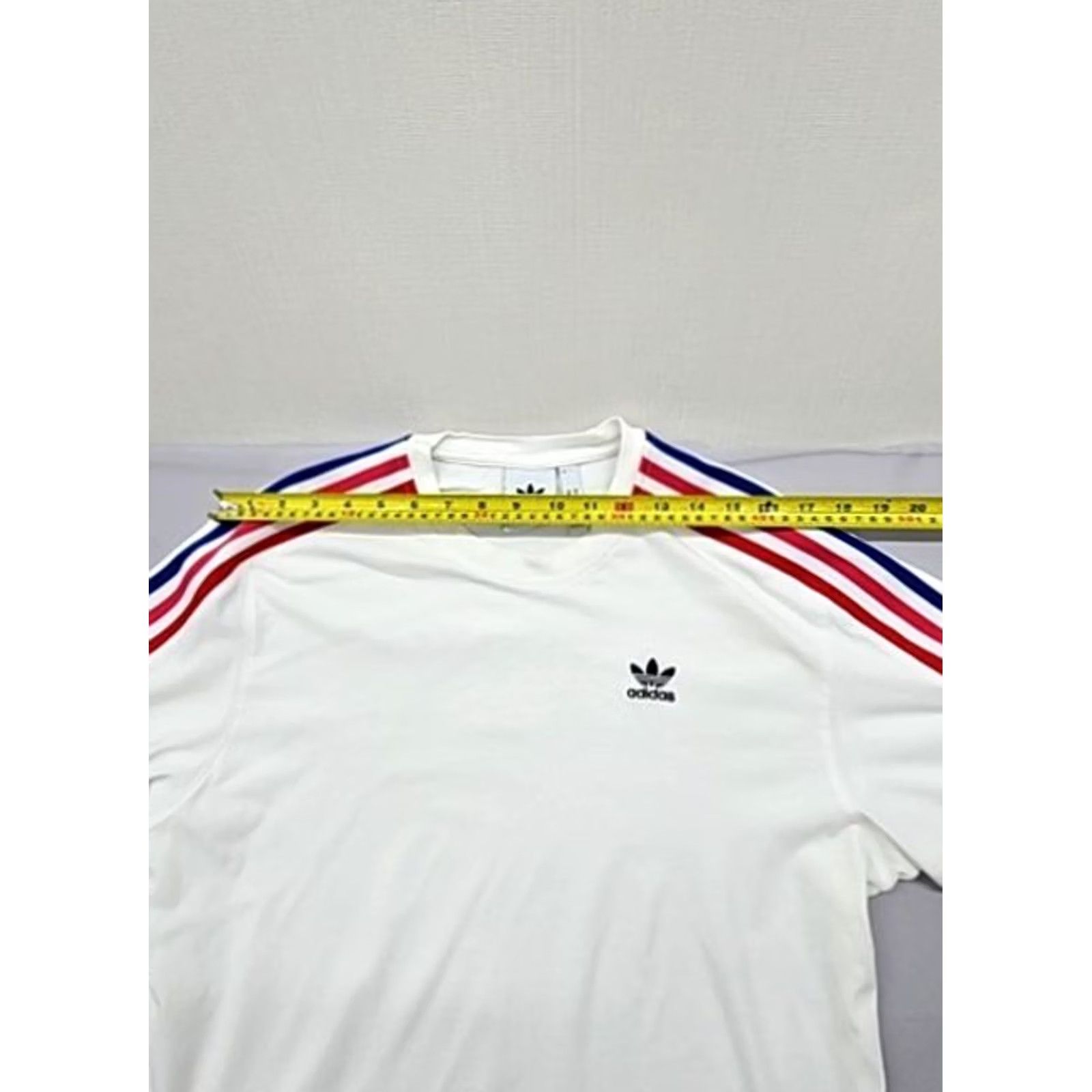 Adidas Adidas Originals Men’s White Stripe 3-Stripes T-Shirt M Cotton Shirt Men White Stripe 3-Stripes Originals Size US M / EU 48-50 / 2 - 5 Thumbnail