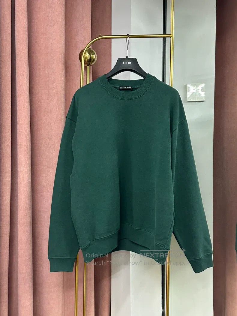 Balenciaga Balenciaga Green logo letter round neck sweater long sleev Size US S / EU 44-46 / 1 - 2 Thumbnail