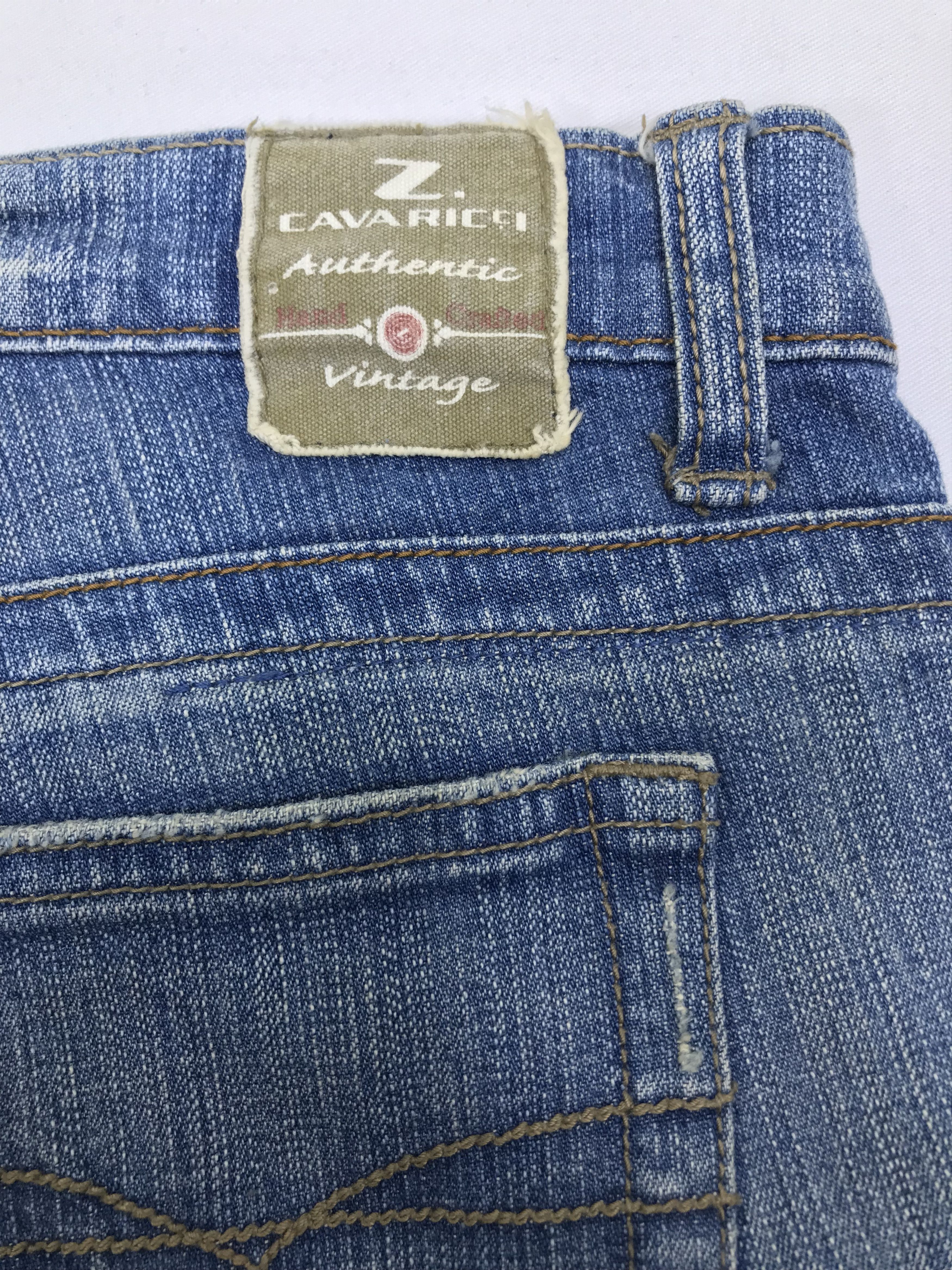 Japanese Brand Vintage Designer Z Cavaricci Art Studded Flare Jeans Size US 32 / EU 48 - 13 Thumbnail