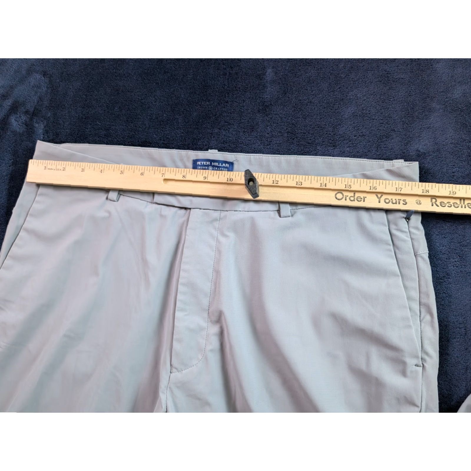 Peter Millar Peter Millar Blade Performance Ankle Sport Golf Pants Mens 36 Gray Short Inseam 30 Regular" Size US 36 / EU 52 - 2 Thumbnail