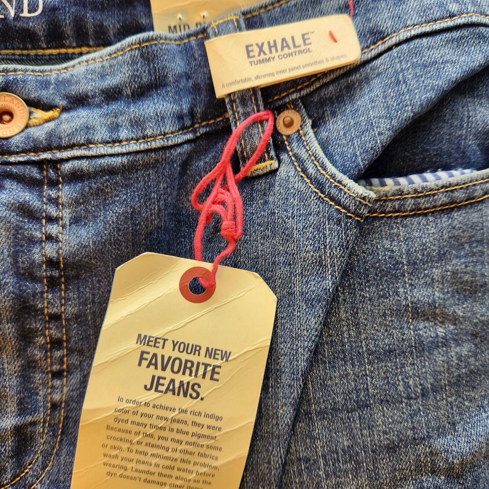 Lands' End Lands End Mid Rise Crop Jeans Womens 16P New NWT Size 38" / US 16 / IT 52 - 4 Thumbnail