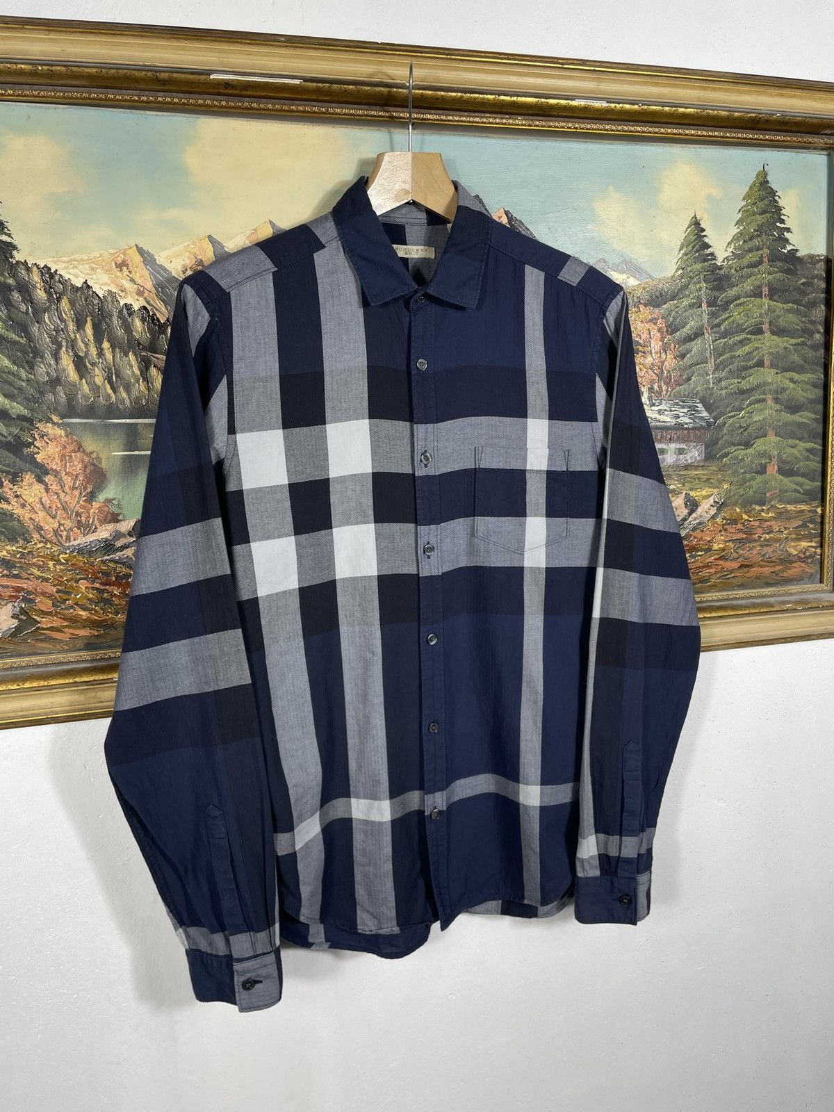Burberry Burberry Blue Nova Check Checkered Shirt Old Money Luxury Size US S / EU 44-46 / 1 - 2 Thumbnail