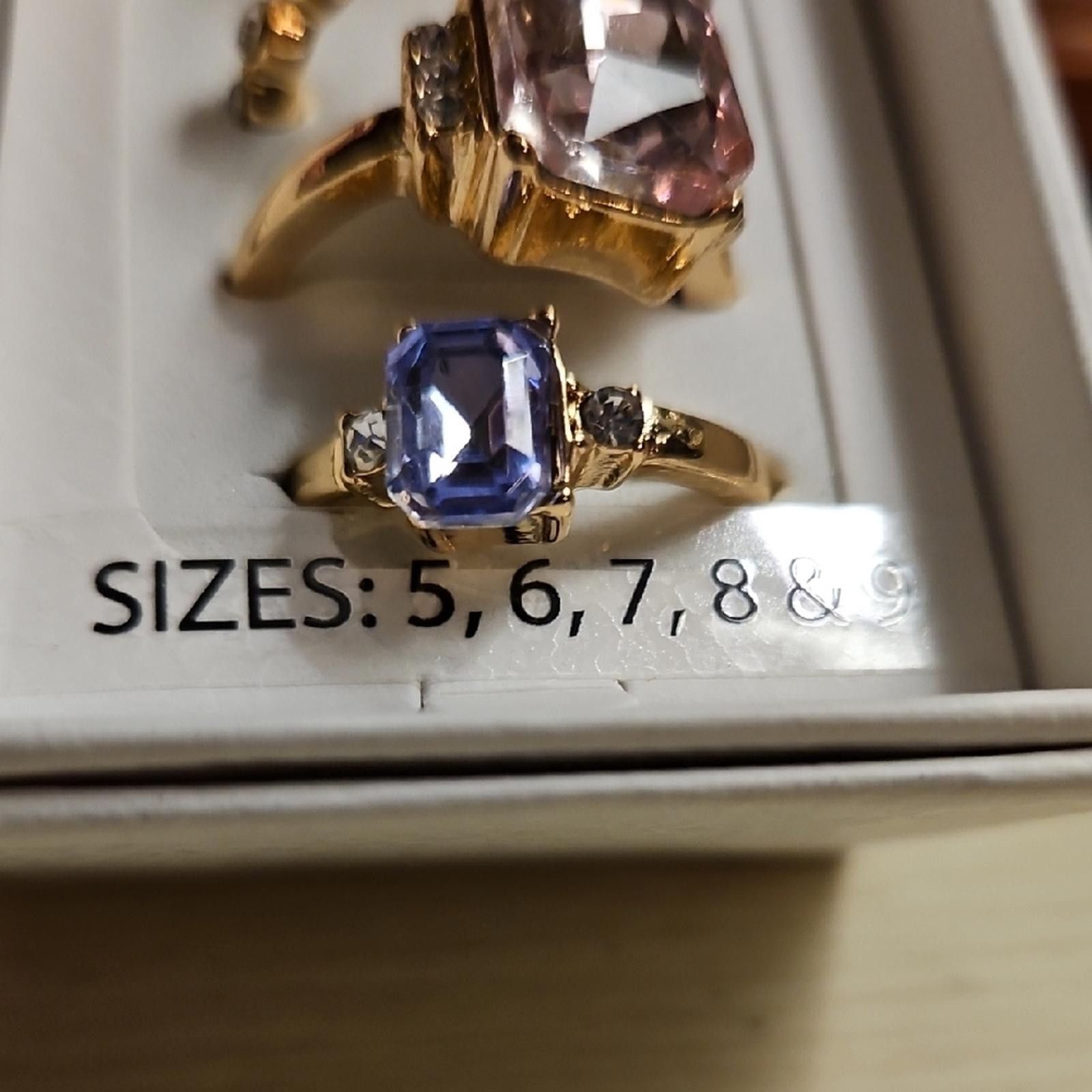 Other Elegant Gold and Pink Ring Set Size ONE SIZE - 2 Thumbnail