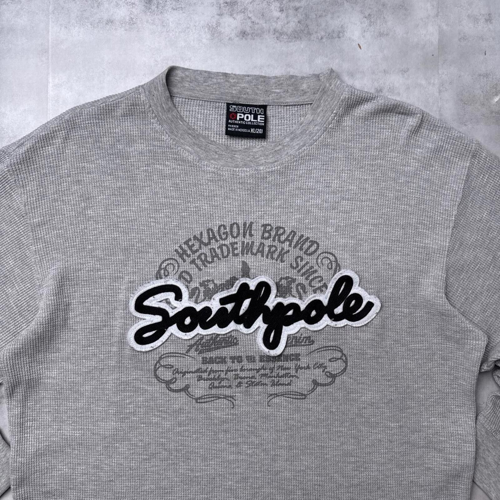 Southpole Y2K Southpole 00s Gray Long sleeve shirt Size US XL / EU 56 / 4 - 6 Thumbnail