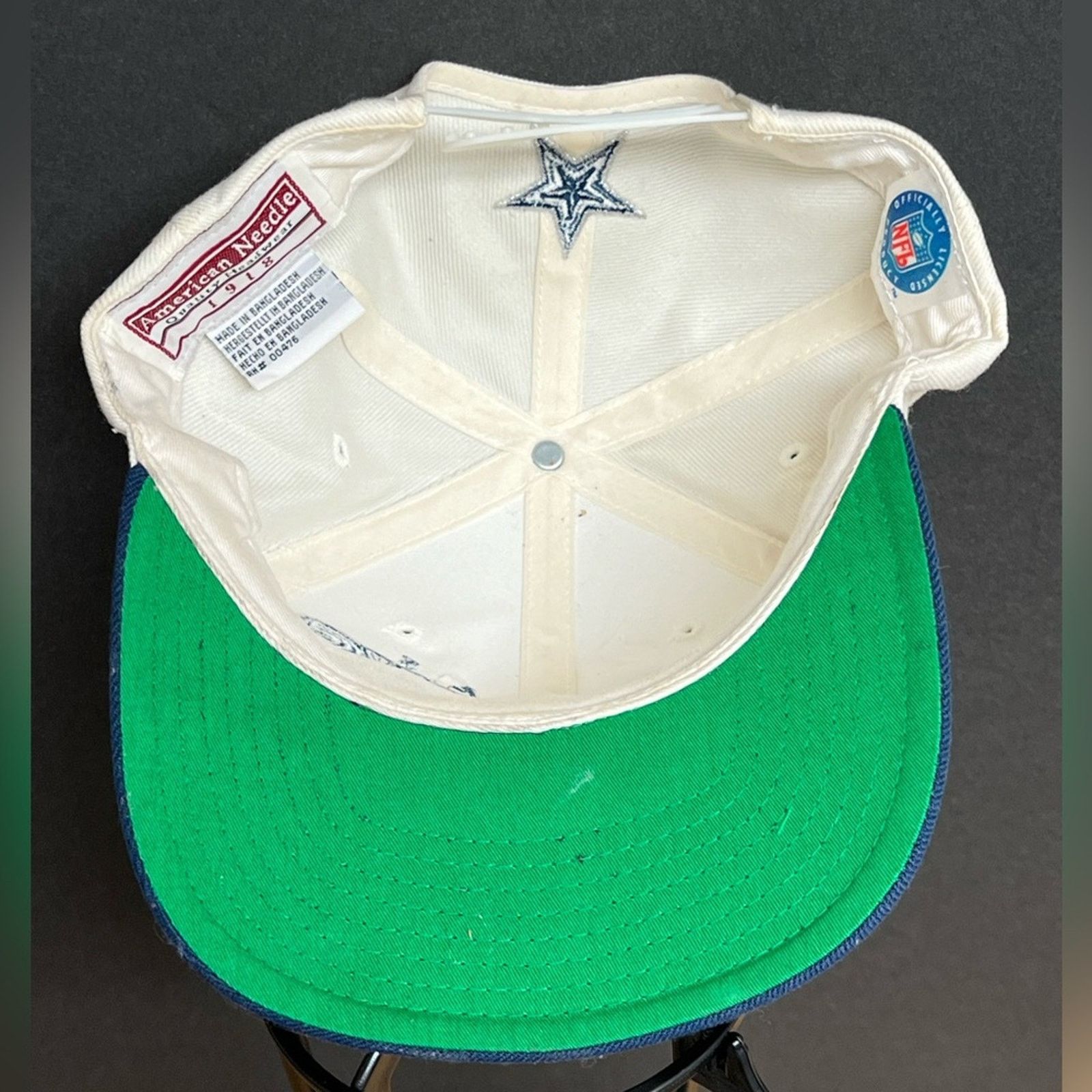 American Needle Vintage Dallas Cowboys Jay Novacek Autographed Hat RARE Size ONE SIZE - 5 Thumbnail