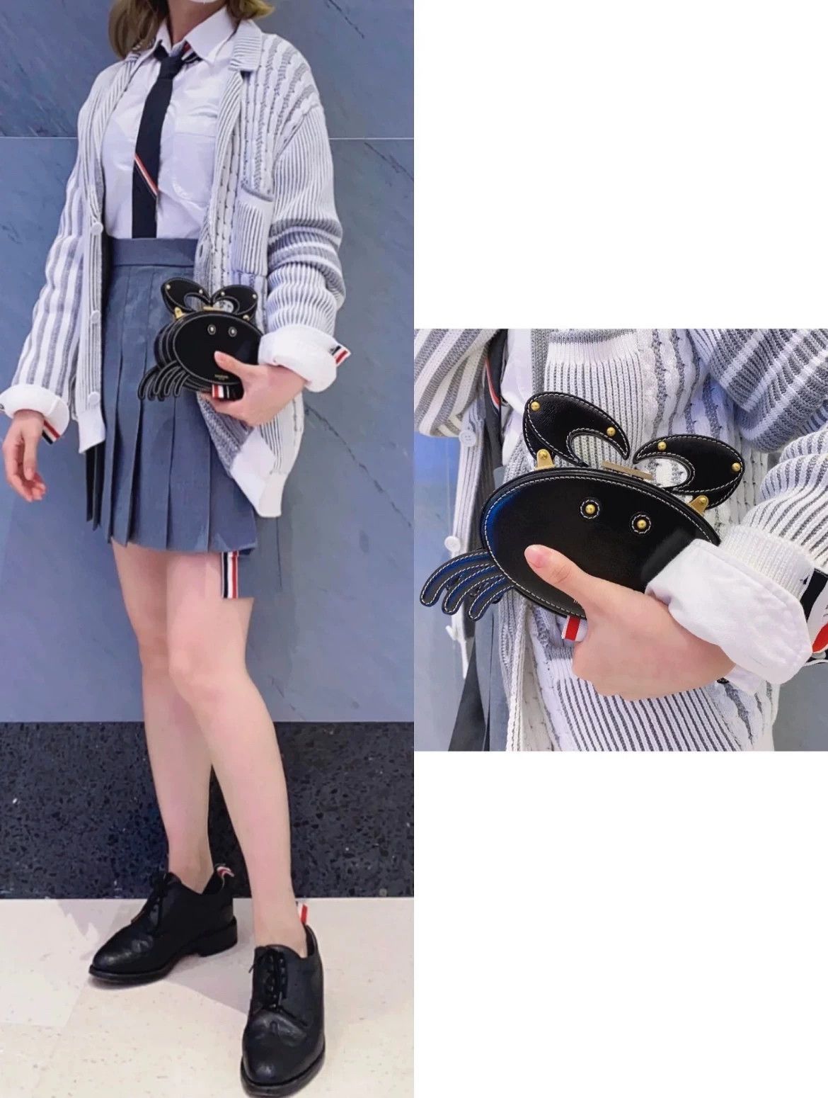 Thom Browne Thom Browne Crab-Shaped Box Gold Chain Bag Size ONE SIZE - 9 Thumbnail