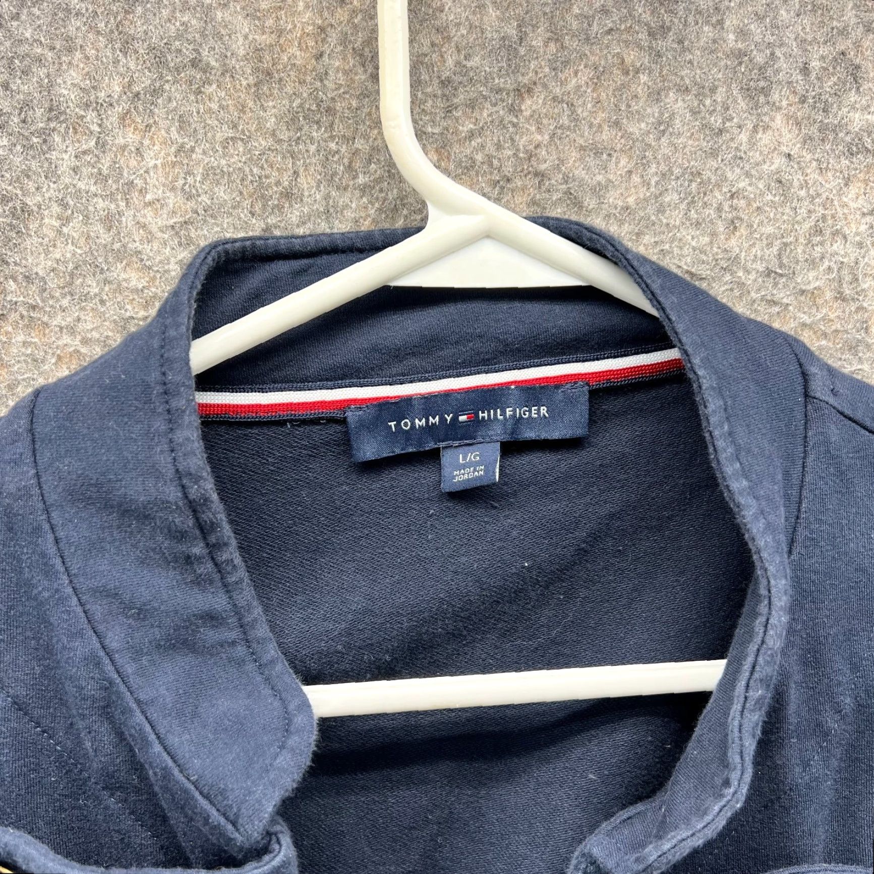 Tommy Hilfiger VINTAGE Tommy Hilfiger Jacket Womens Large Blue Gold Military Band Double Breasted Vtg Jacket Women L Blue Military Womens/Large/Blue Gold/Navy? Size L / US 10 / IT 46 - 2 Thumbnail