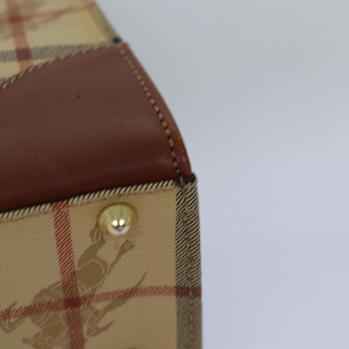 Burberry Burberry Nova Check Hand Bag Pvc Beige Size ONE SIZE - 16 Thumbnail