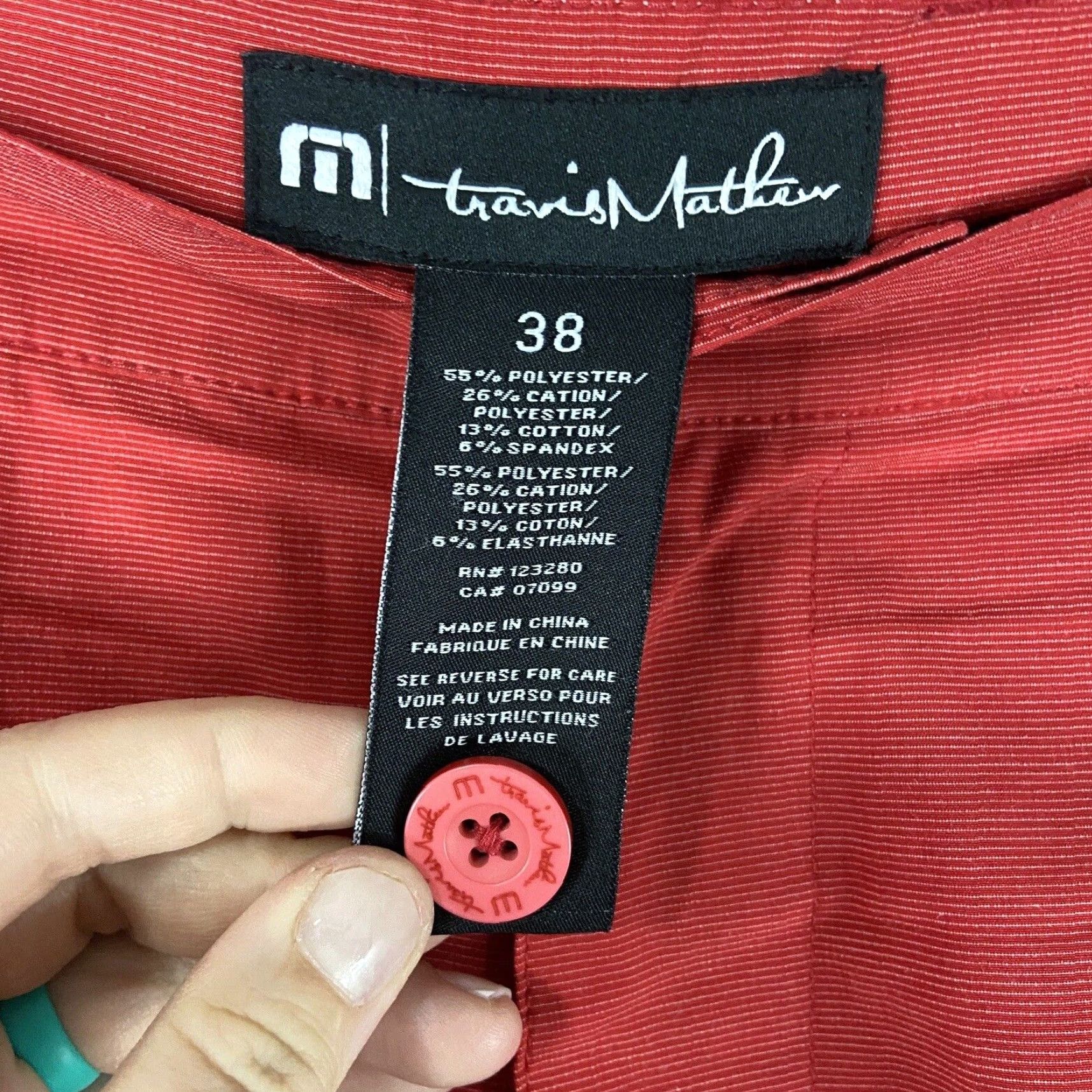 TravisMathew Travis Mathew Red Chino Shorts Mens 40 Regular Size US 40 / EU 56 - 6 Thumbnail