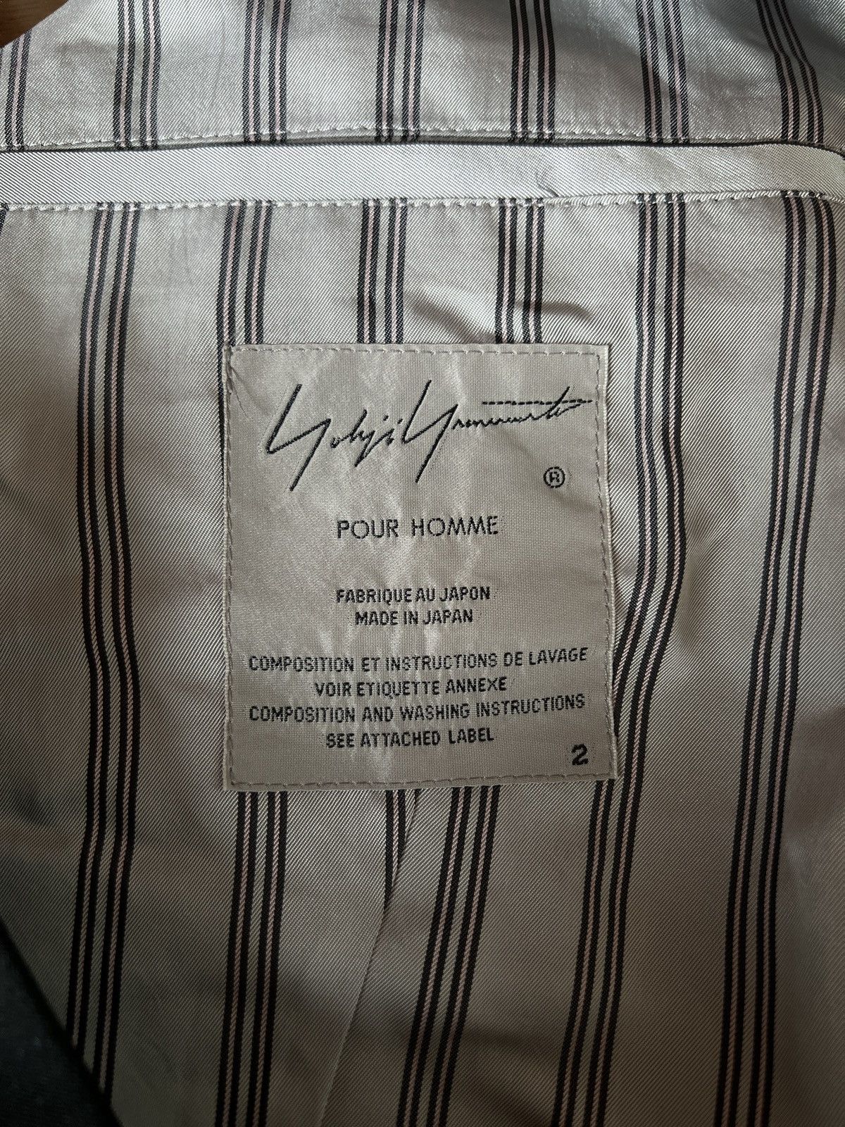 Yohji Yamamoto Yohji Yamamoto Pour Homme Wool 7BS Peak Lapel Tailored Vest Size US M / EU 48-50 / 2 - 14 Thumbnail