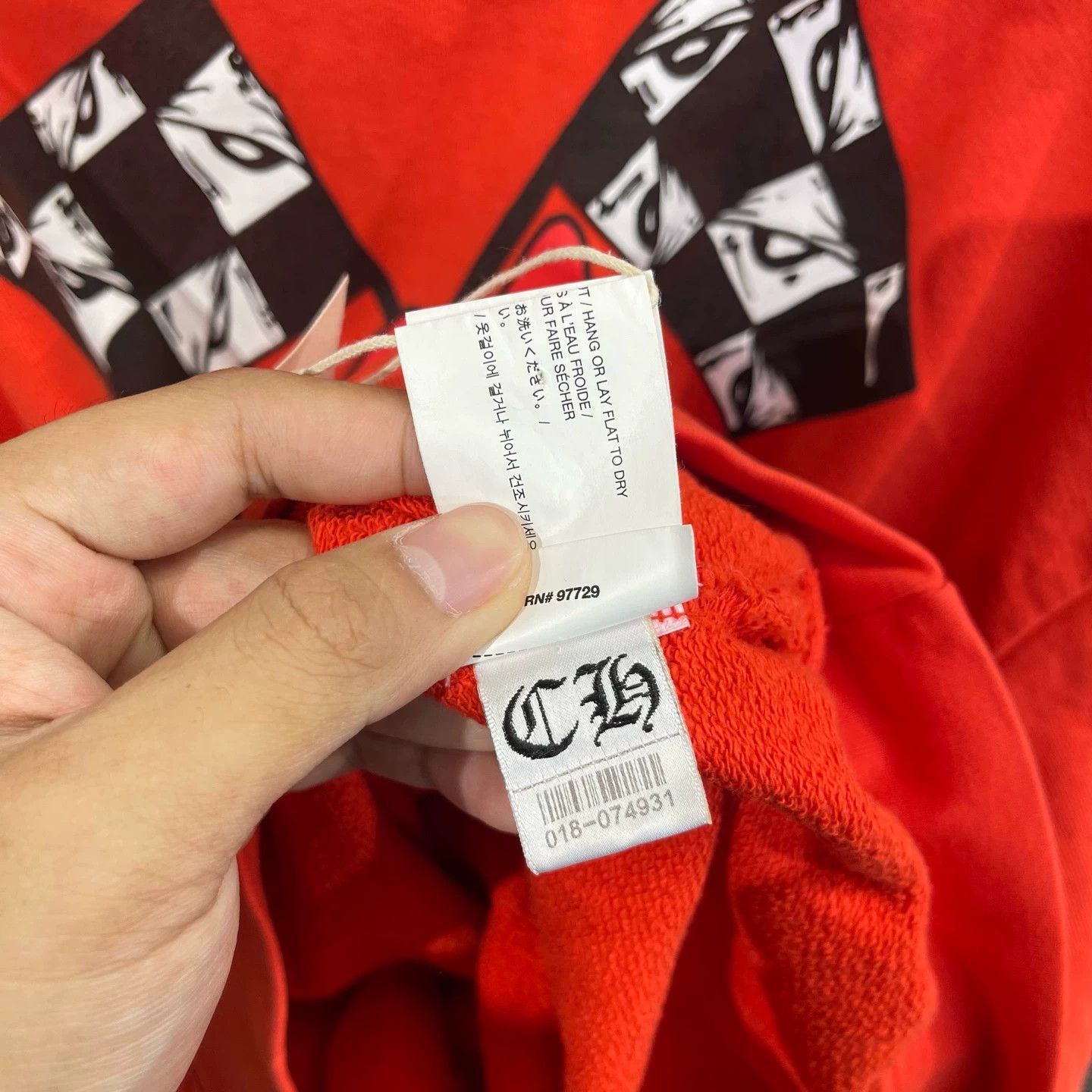 Chrome Hearts Chrome Hearts MattyBoyOrangeRedRSFlameHoodieM99New Size US M / EU 48-50 / 2 - 8 Thumbnail