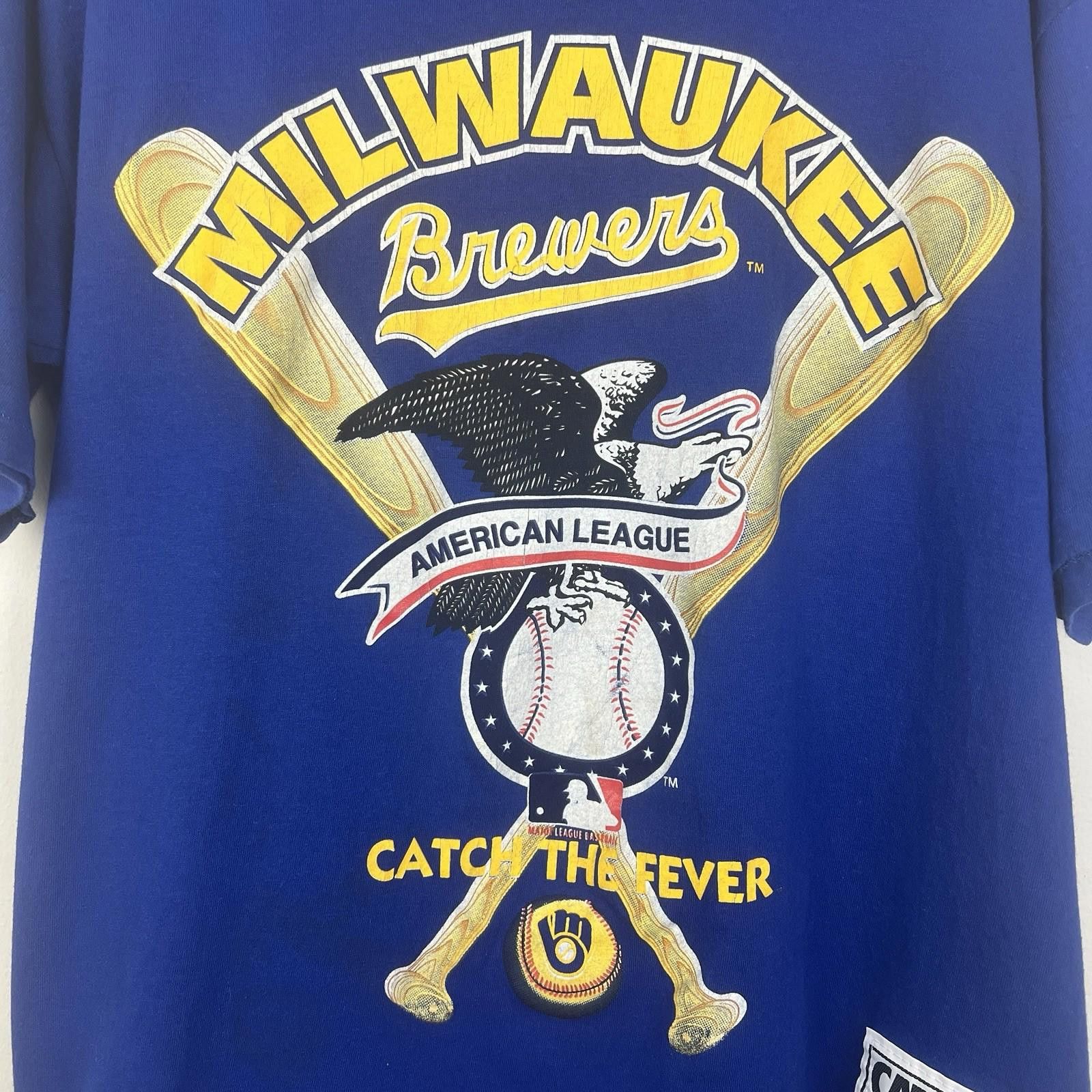 Other Vintage 90s Milwaukee Brewers MLB Baseball T Shirt Large Size US L / EU 52-54 / 3 - 2 Thumbnail