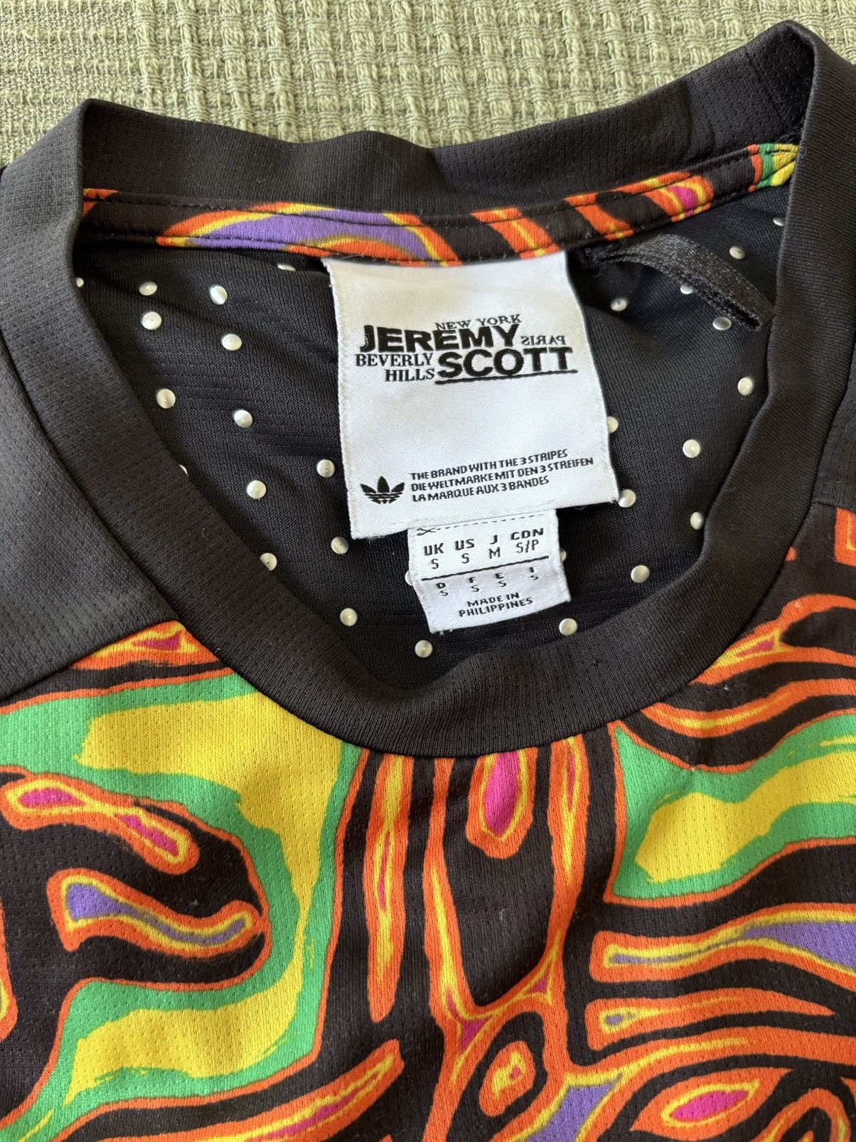 Adidas × Jeremy Scott Adidas x Jeremy Scott Psychedelic Climachill Tee – Very Rare Size US S / EU 44-46 / 1 - 11 Thumbnail