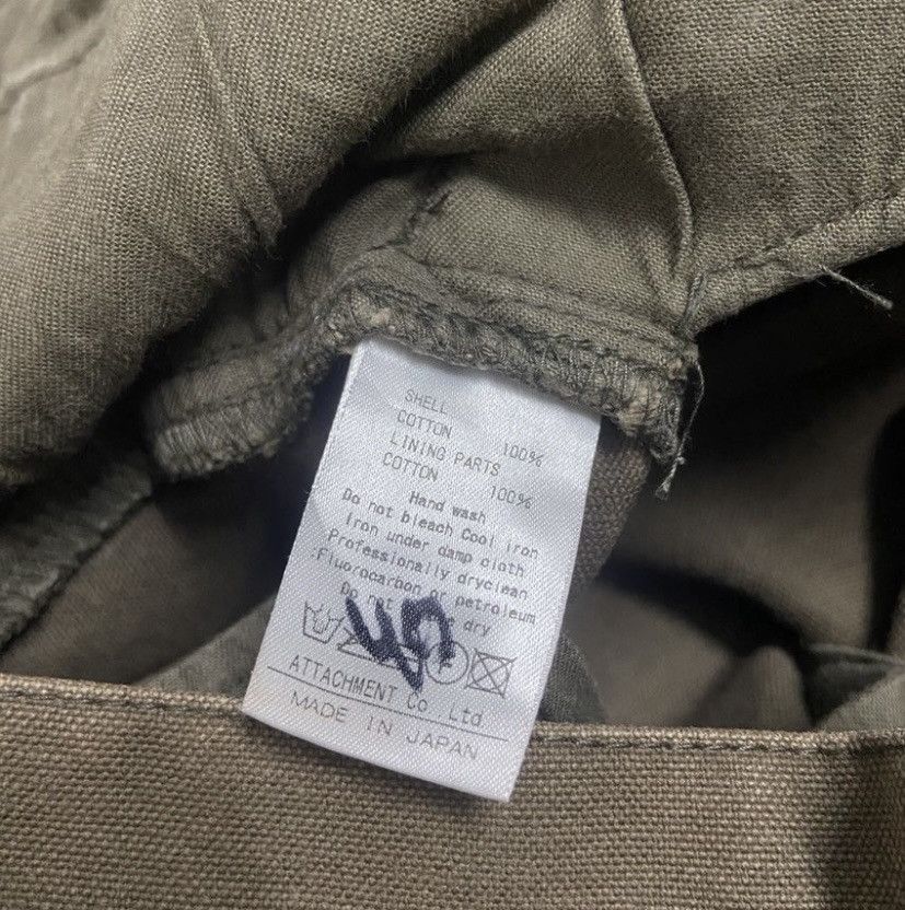 Kazuyuki Kumagai Attachment Attachment Japan Patina Waxed Cotton Duck Flare Cargo pants Size US 33 - 7 Thumbnail