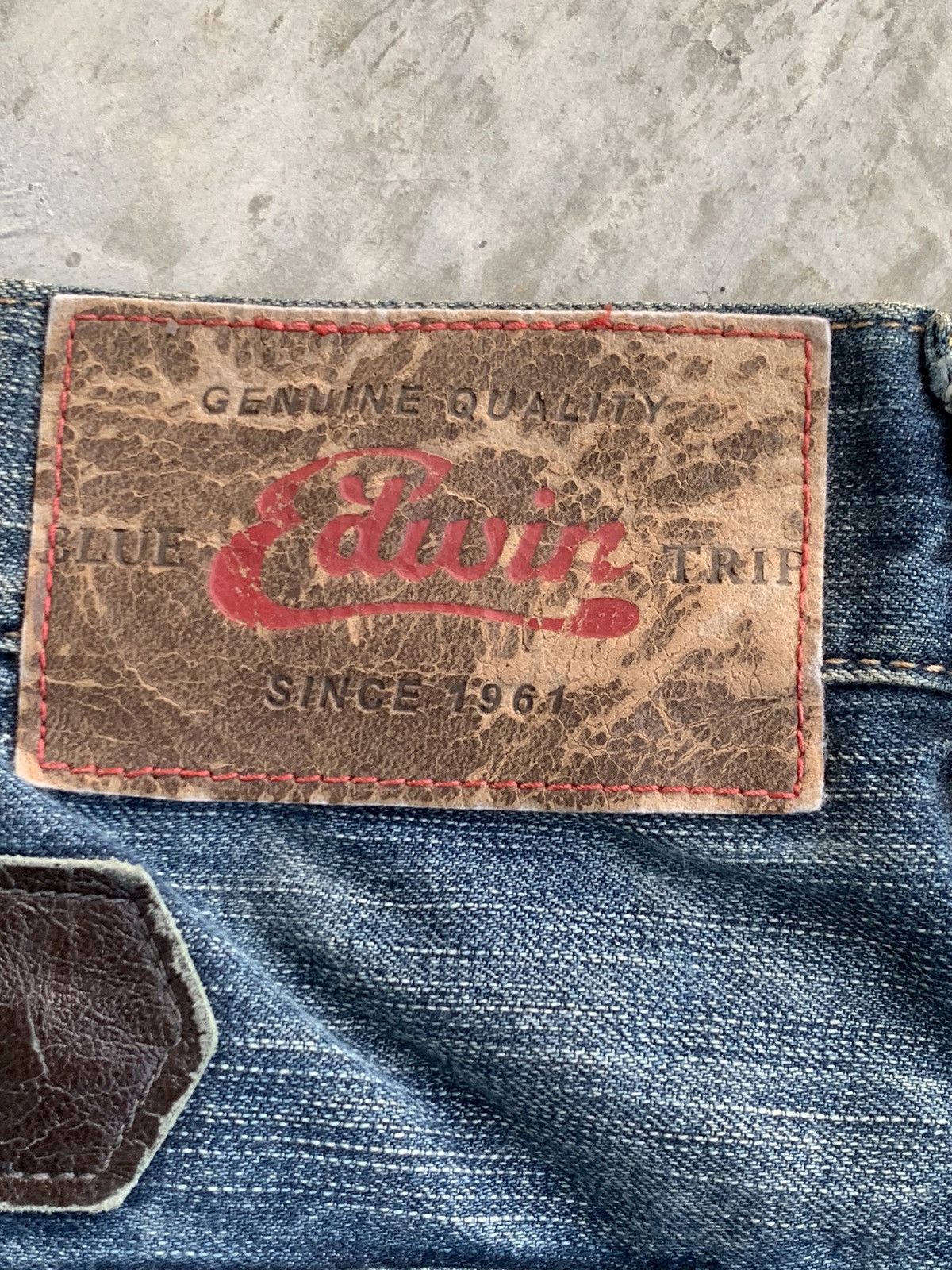 Edwin × Japanese Brand Vintage Edwin Tokyo Japan Blue Trip Size US 36 / EU 52 - 13 Thumbnail