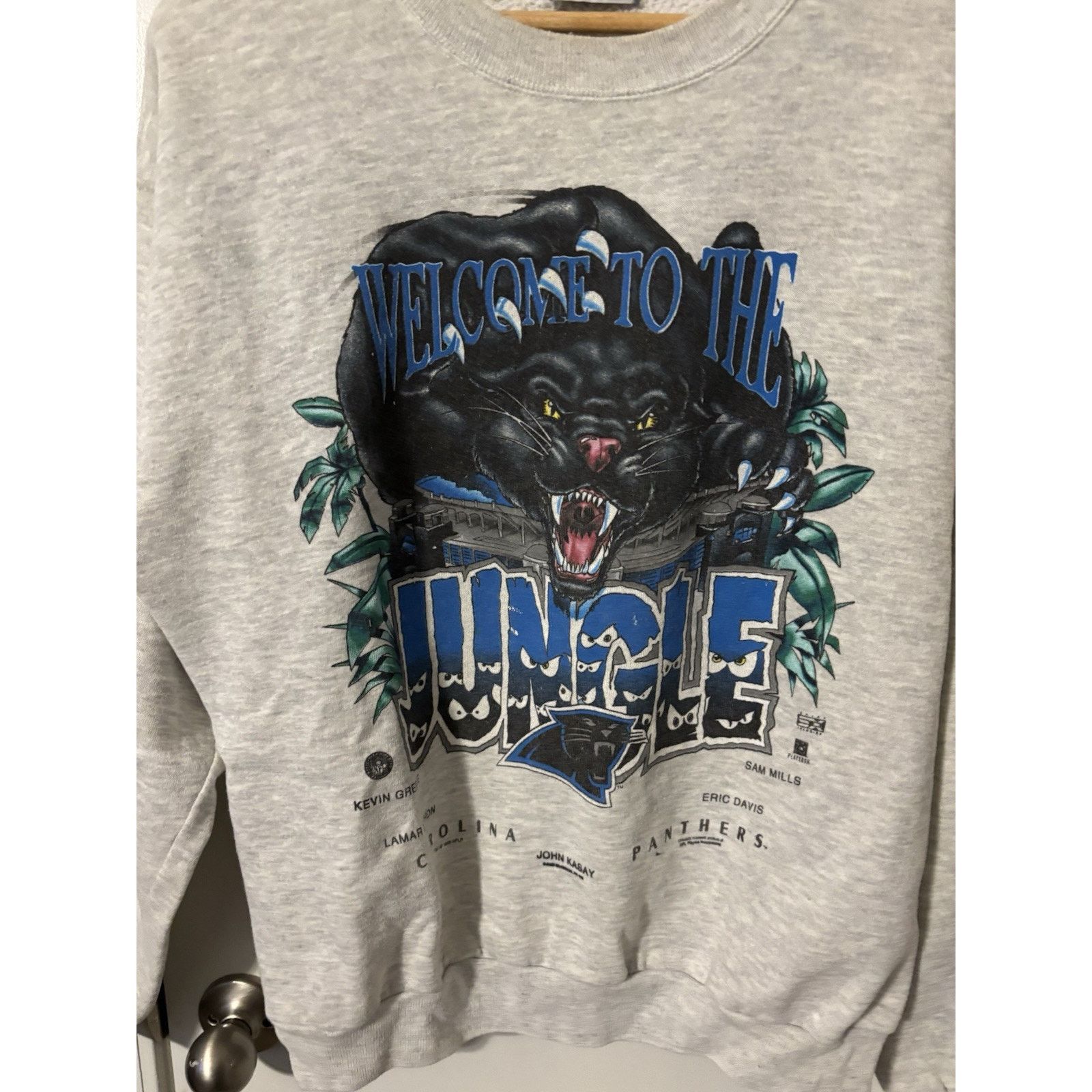 Vintage Carolina Panthers Welcome To The Jungle Sweat 1996 L Size US L / EU 52-54 / 3 - 2 Thumbnail