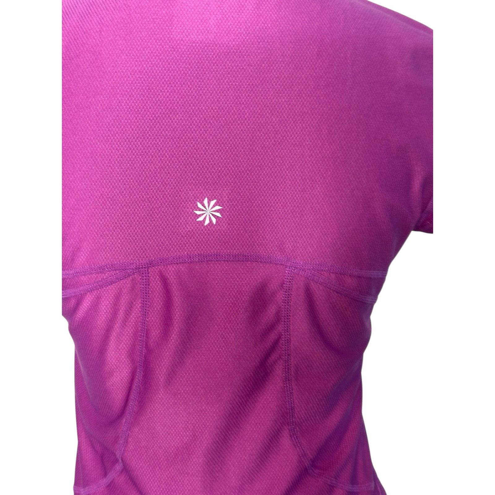 Athleta Athleta pink purple short sleeves fitted top size XS Size XS / US 0-2 / IT 36-38 - 6 Thumbnail