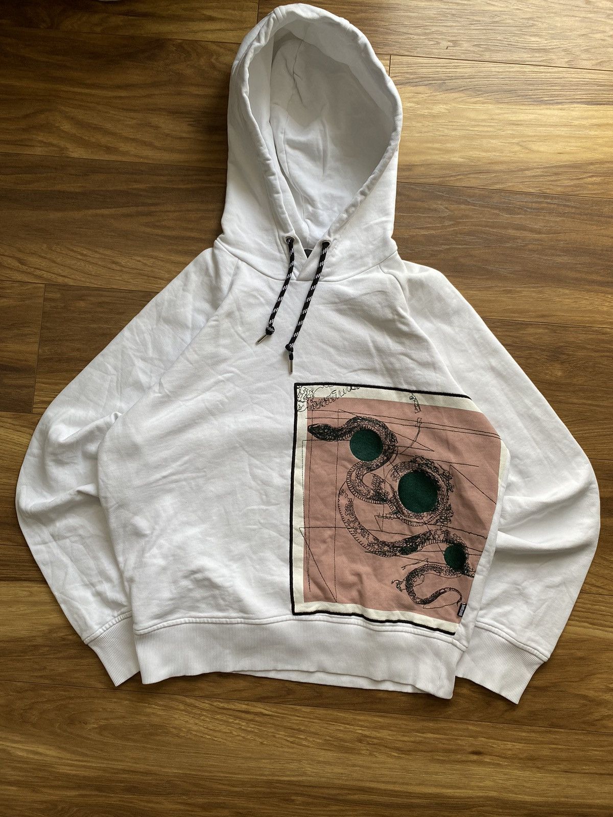 Designer × Just Cavalli × Roberto Cavalli Just Cavalli Hoodie White Size M Size US M / EU 48-50 / 2 - 1 Thumbnail
