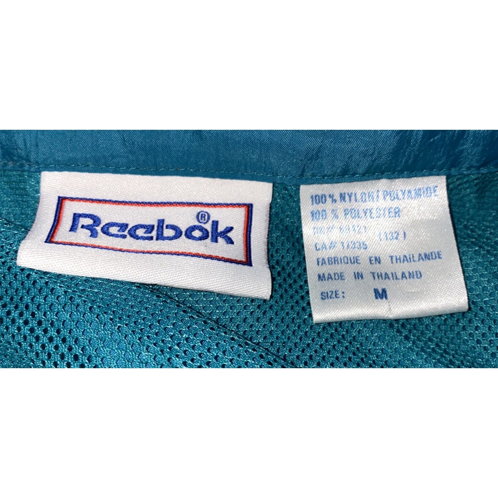 Reebok VINTAGE Reebok Jacket Teal Nylon 1/2 Zip Pullover Mens M Size US M / EU 48-50 / 2 - 6 Thumbnail