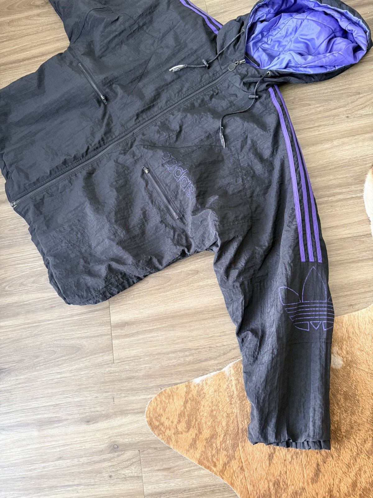 Adidas Vintage Adidas Originals Jacket XL Hooded Windbreaker 90s Size US XL / EU 56 / 4 - 2 Thumbnail