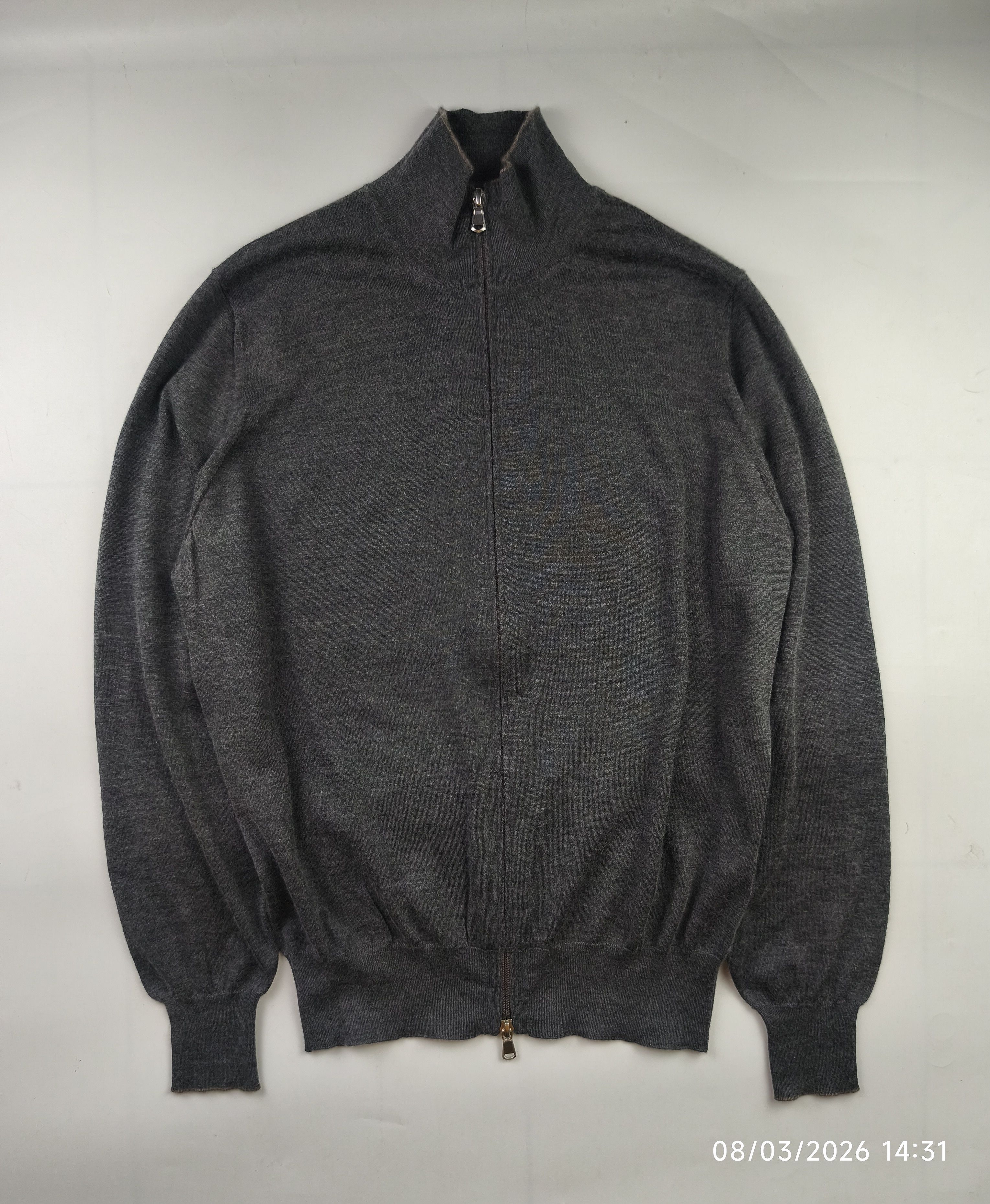 Brunello Cucinelli Brunello Cucinelli zip up cashmere cardigan Size US M / EU 48-50 / 2 - 1 Thumbnail