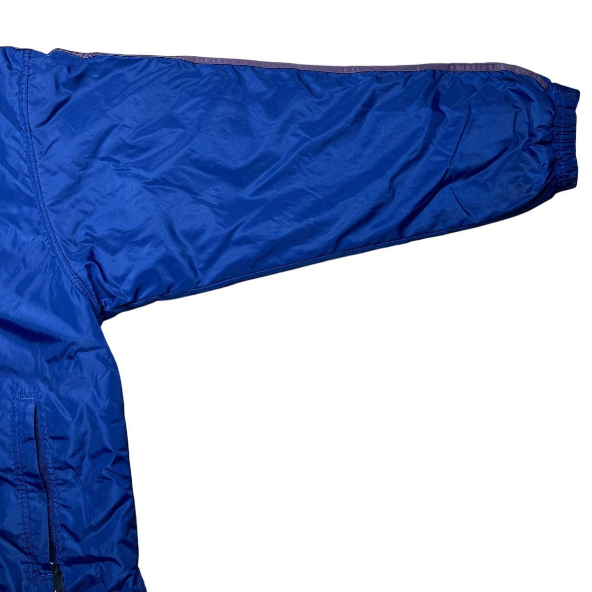 Adidas × Vintage Vintage 1990s Adidas Logo Striped Fleece Lined Anorak Jacket Size US XL / EU 56 / 4 - 7 Thumbnail