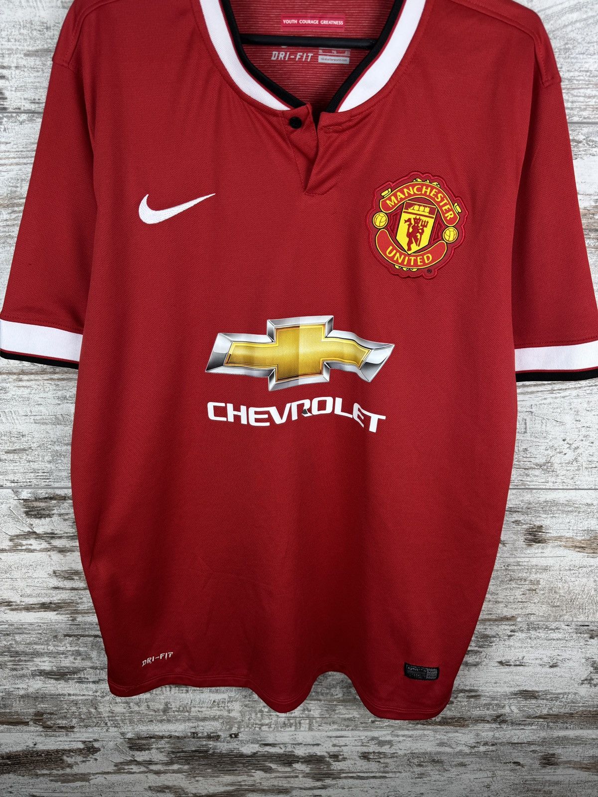 Vintage Mens Vintage Nike Manchester United Cantona 7 T-shirt jersey Size US XL / EU 56 / 4 - 5 Thumbnail