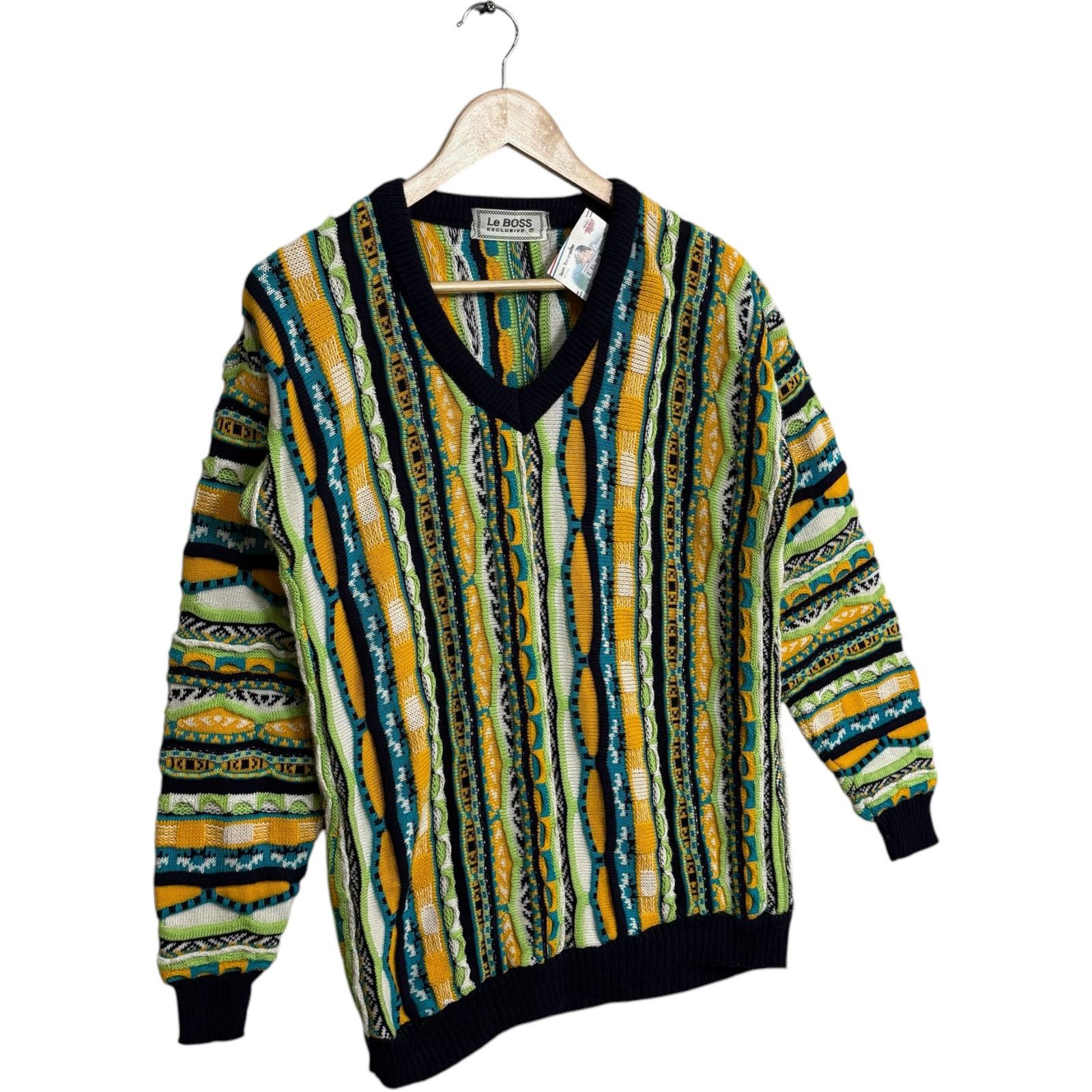 Vintage Vintage Le BOSS 3D Knit Textured Sweater L Size US L / EU 52-54 / 3 - 4 Thumbnail