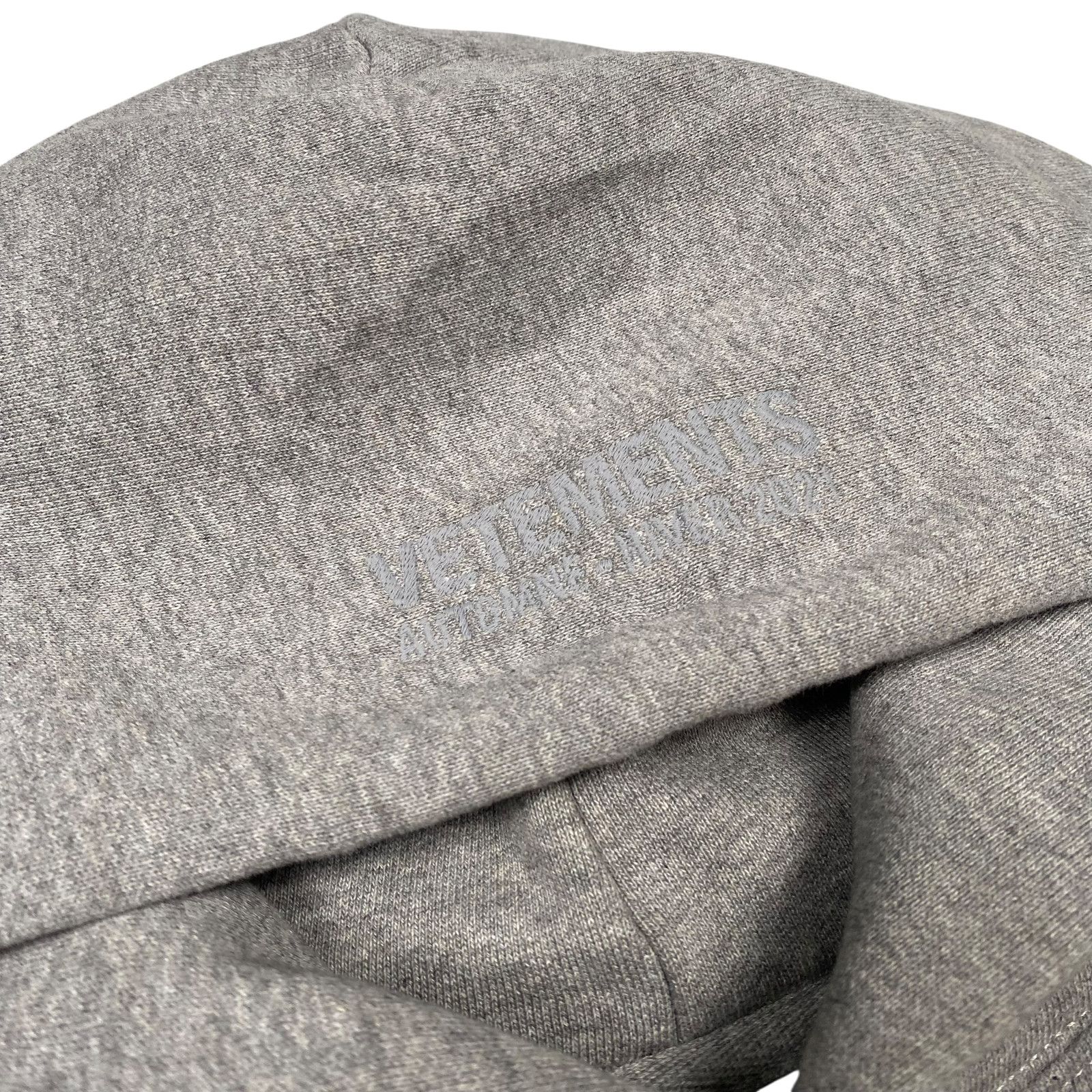 Vetements Vetements Grey Logo Hoodie Size US XS / EU 42 / 0 - 7 Thumbnail