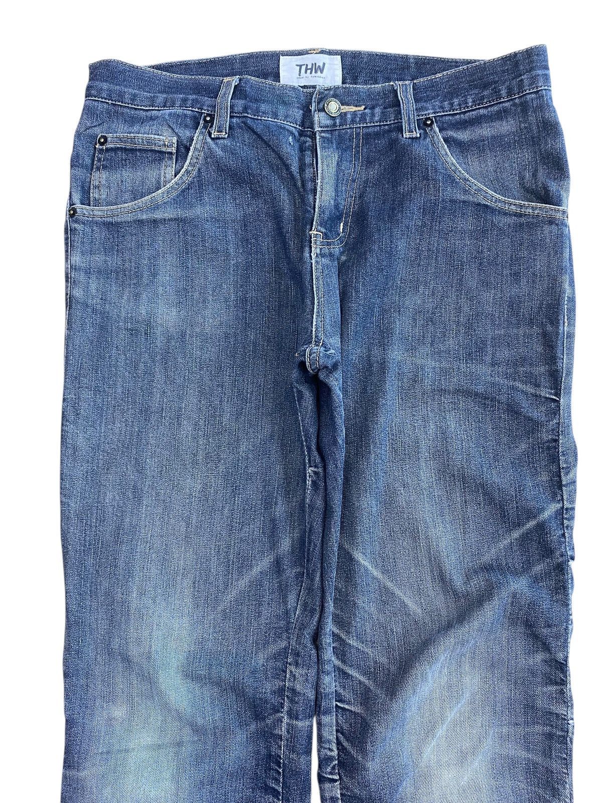 Japanese Brand Japanese Brand Whiskers Fades Style Stacked Look Jeans Size US 33 - 2 Thumbnail