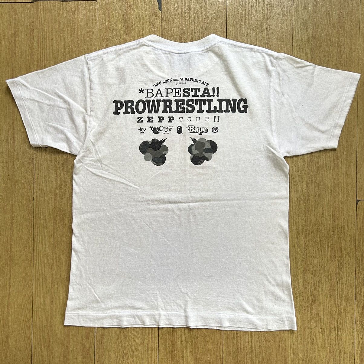 Bape Bapesta Pro Wrestling Zepp Tour Tee Size US M / EU 48-50 / 2 - 2 Thumbnail