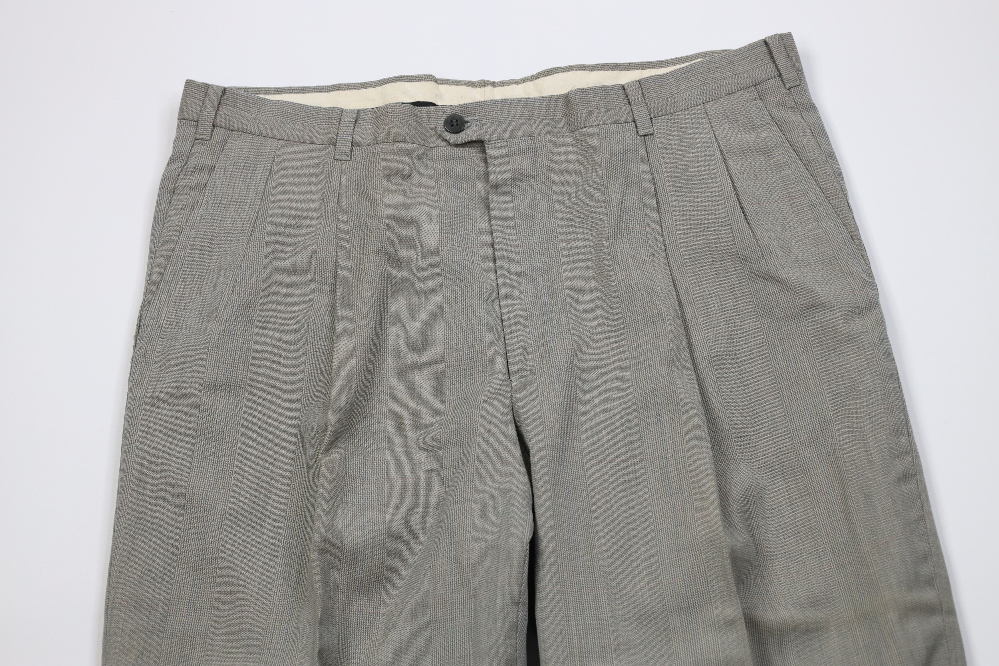 Christian Dior Monsieur Vintage 70s Christian Dior Houndstooth Plaid Chino Pants USA Size US 36 / EU 52 - 2 Thumbnail