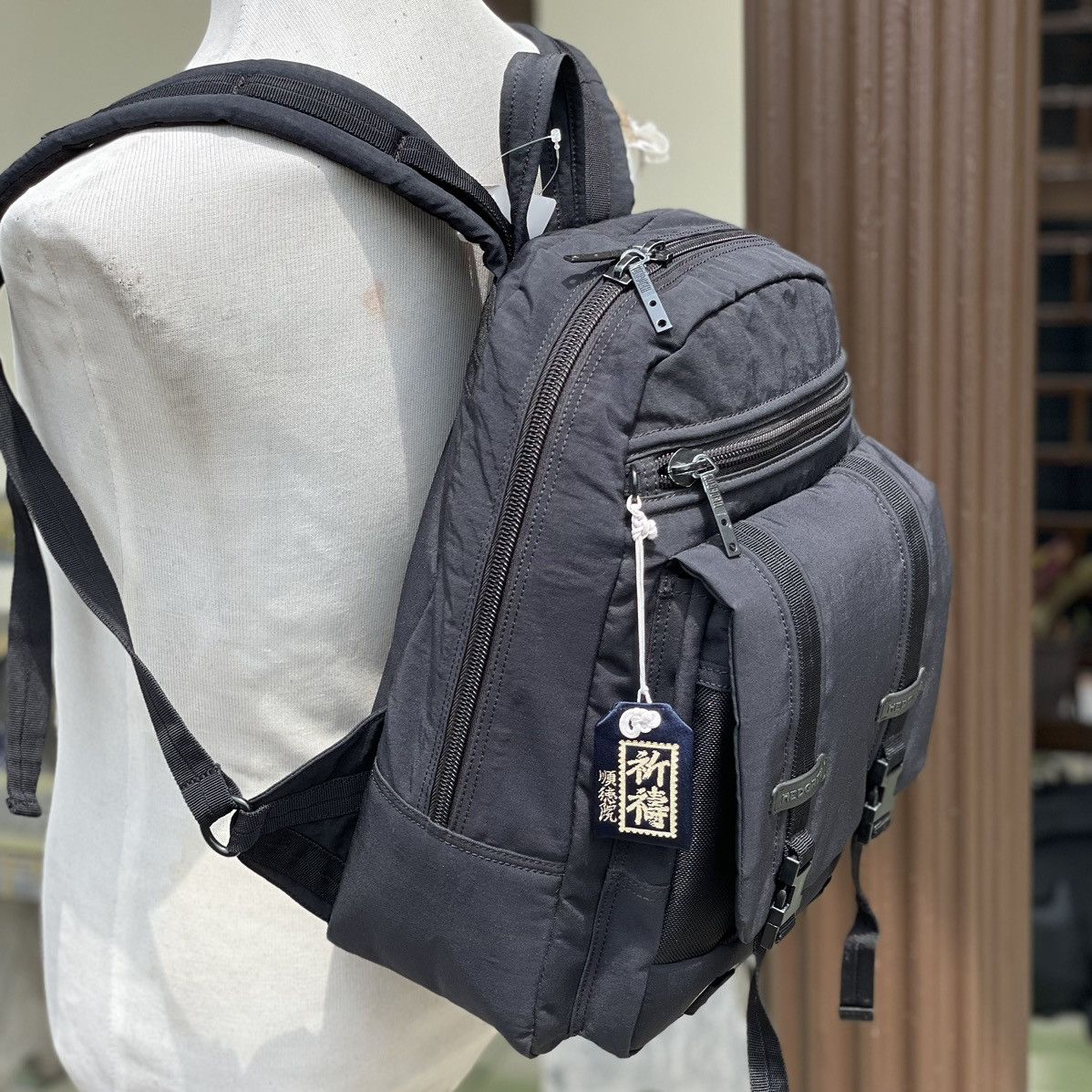 Japanese Brand ❗️Outdoor Gear Style Hedgren Multi-Pocket Black Backpack Size ONE SIZE - 5 Thumbnail
