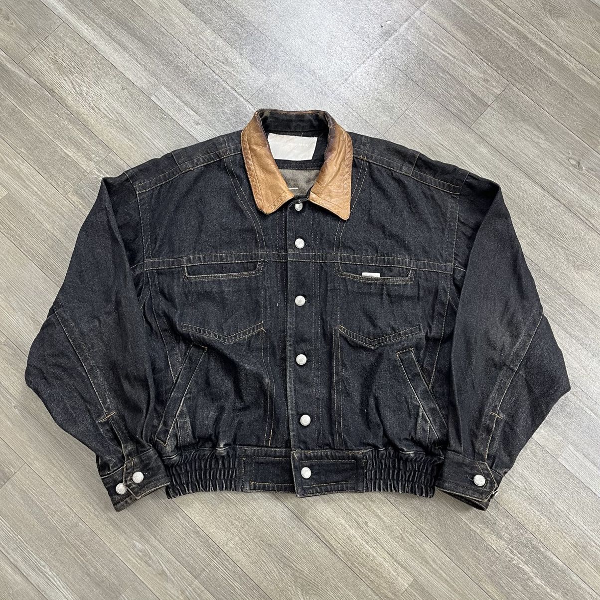 Japanese Brand 1999s Vintage Lautremont Men Embroidery Leather Denim Jacket Size US L / EU 52-54 / 3 - 16 Thumbnail