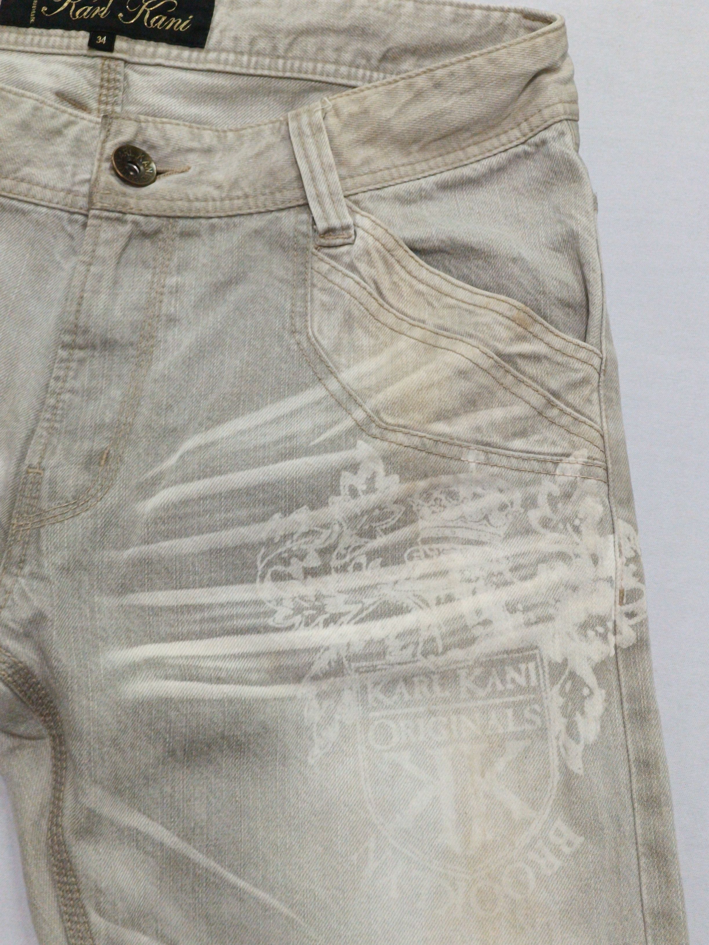 Karl Kani Karl Kani Originals Light Gray Straight Denim Size US 36 / EU 52 - 6 Thumbnail