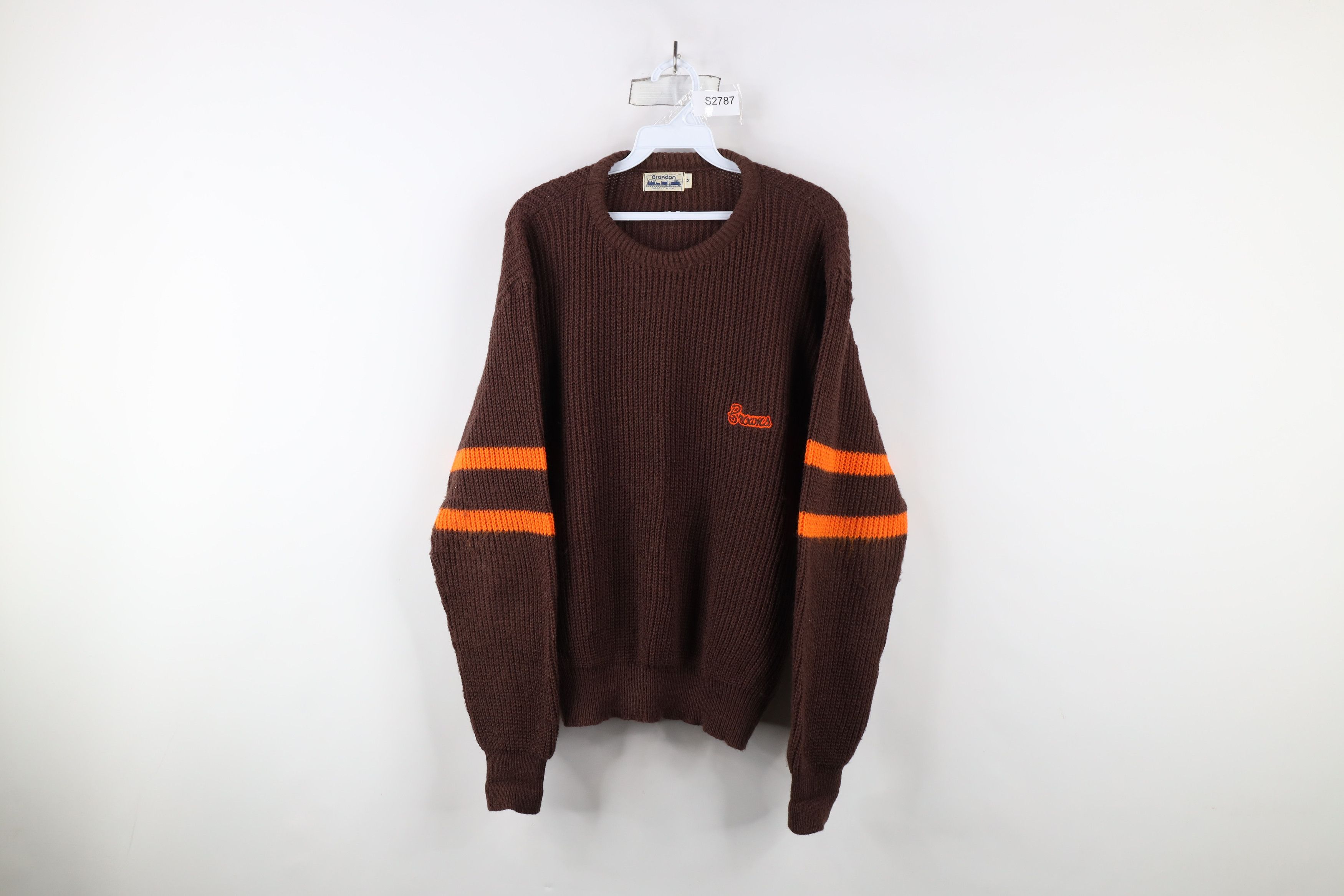 Vintage Vintage 70s 80s Cleveland Browns Football Knit Sweater USA Size US M / EU 48-50 / 2 - 1 Thumbnail