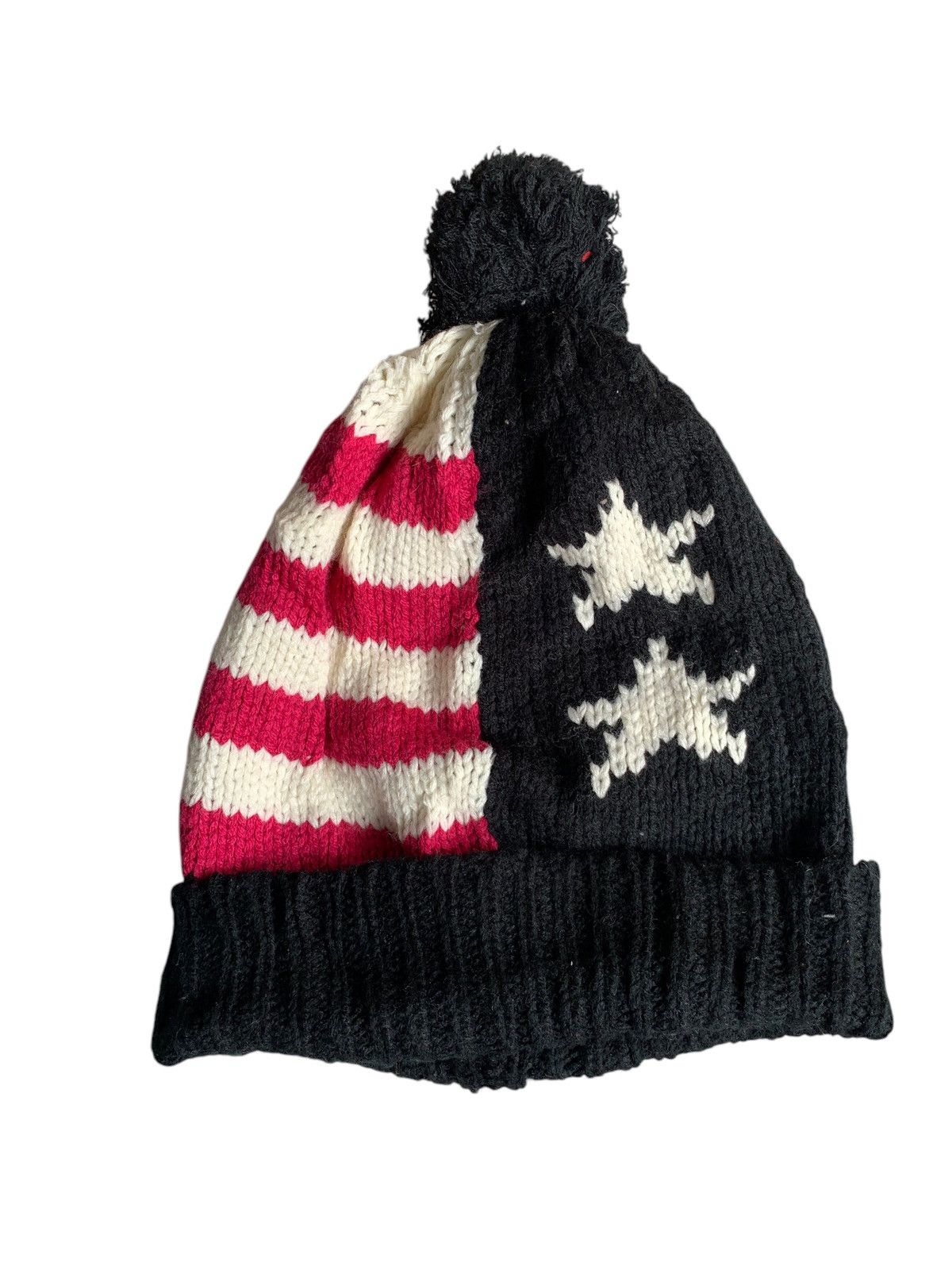 Japanese Brand × Kapital × Vintage KNITTED AMERICAN FLAG DESIGN WINTER SESSIONS BEANIE HAT Size ONE SIZE - 1 Thumbnail