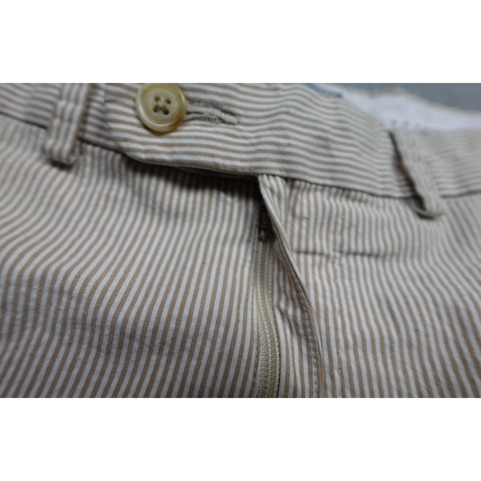 Peter Millar Peter Millar Shorts Mens 40 Yellow Striped Chin Strap Golf Baggy Loose Fit Shirt Size US 40 / EU 56 - 3 Thumbnail