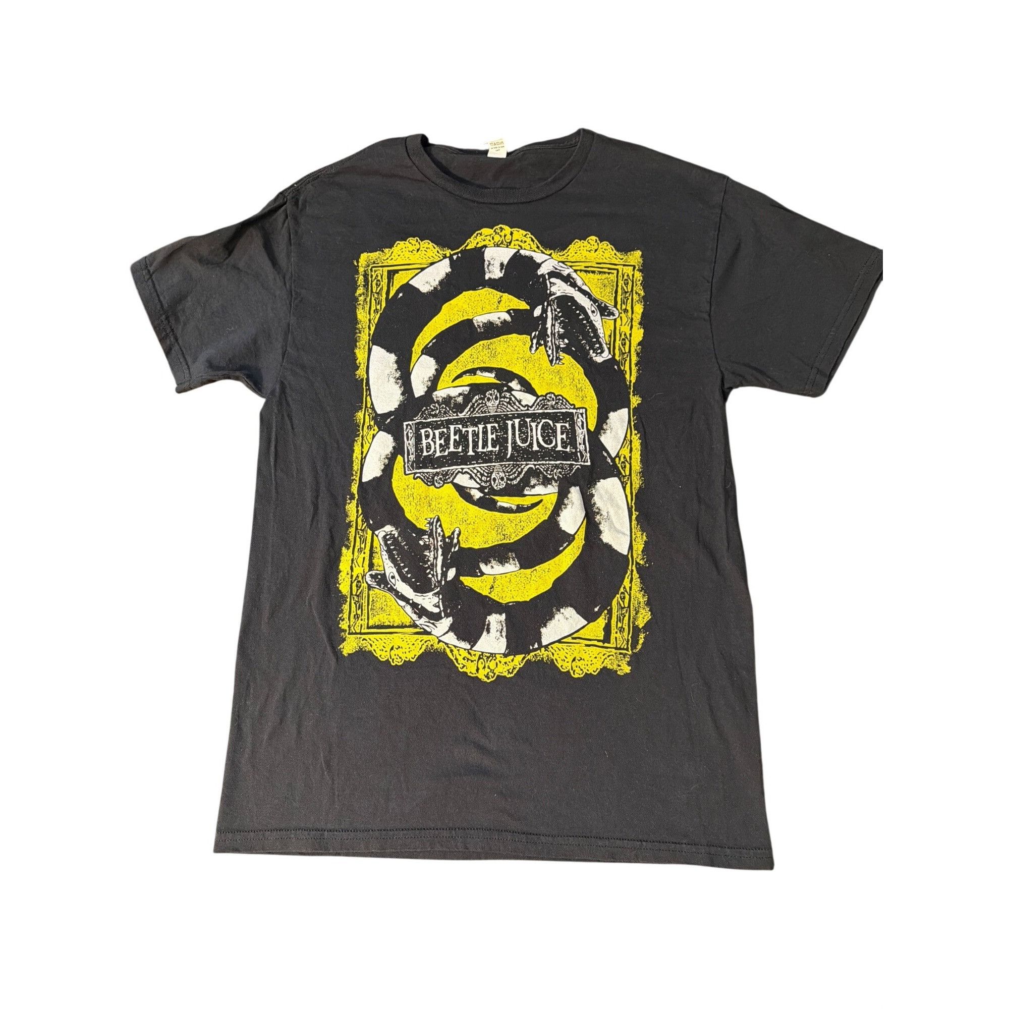 Other Beetlejuice Movie Front Graphic T Shirt Black Yellow Snake S Size US S / EU 44-46 / 1 - 1 Thumbnail