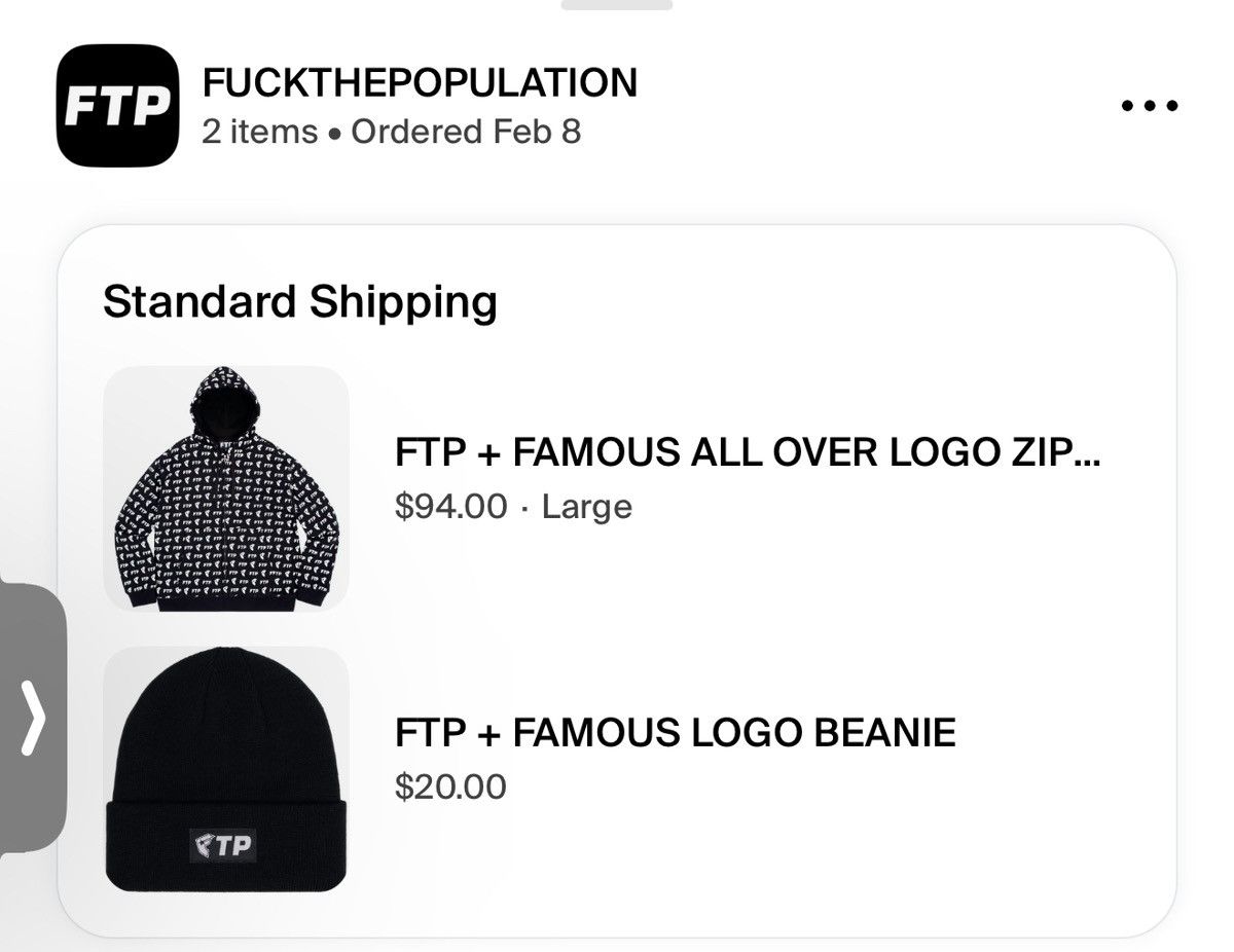 Fuck The Population FTP + Famous ALL OVER LOGO ZIP UP Size US L / EU 52-54 / 3 - 2 Thumbnail