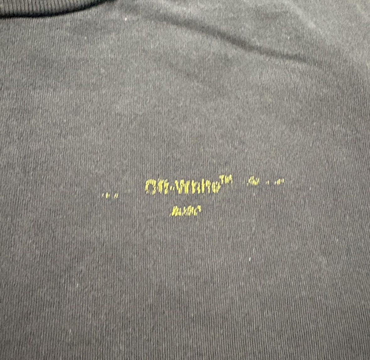 Off-White Vintage Off-White c/o Virgil Abloh Black/Yellow Brushstroke Size US XXS / EU 40 - 3 Thumbnail