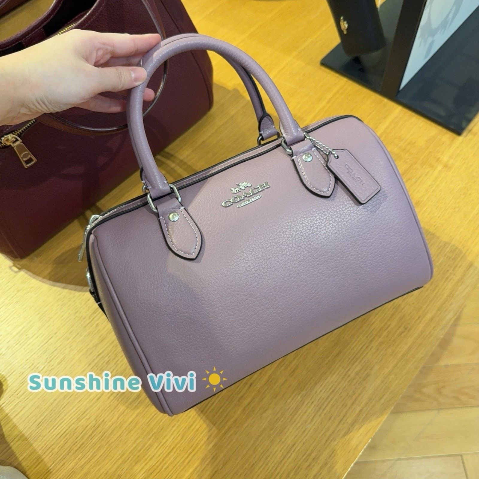 Coach NWT Coach Rowan Satchel CV962 Pebbled Leather Silver/Jasmine Size ONE SIZE - 3 Thumbnail