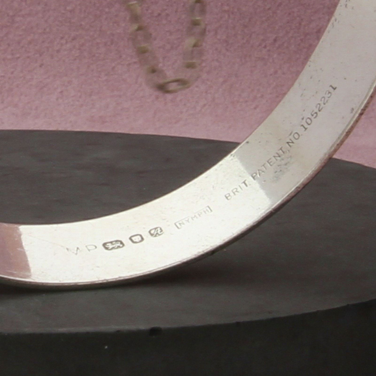 Sterling Silver sterling silver vintage british bracelet 6.5in Size ONE SIZE - 3 Thumbnail