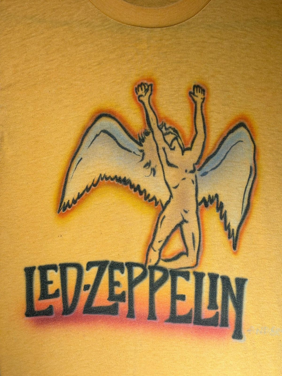 Band Tees 1980s Led Zepplin Single Stich tshirt Size US M / EU 48-50 / 2 - 2 Thumbnail